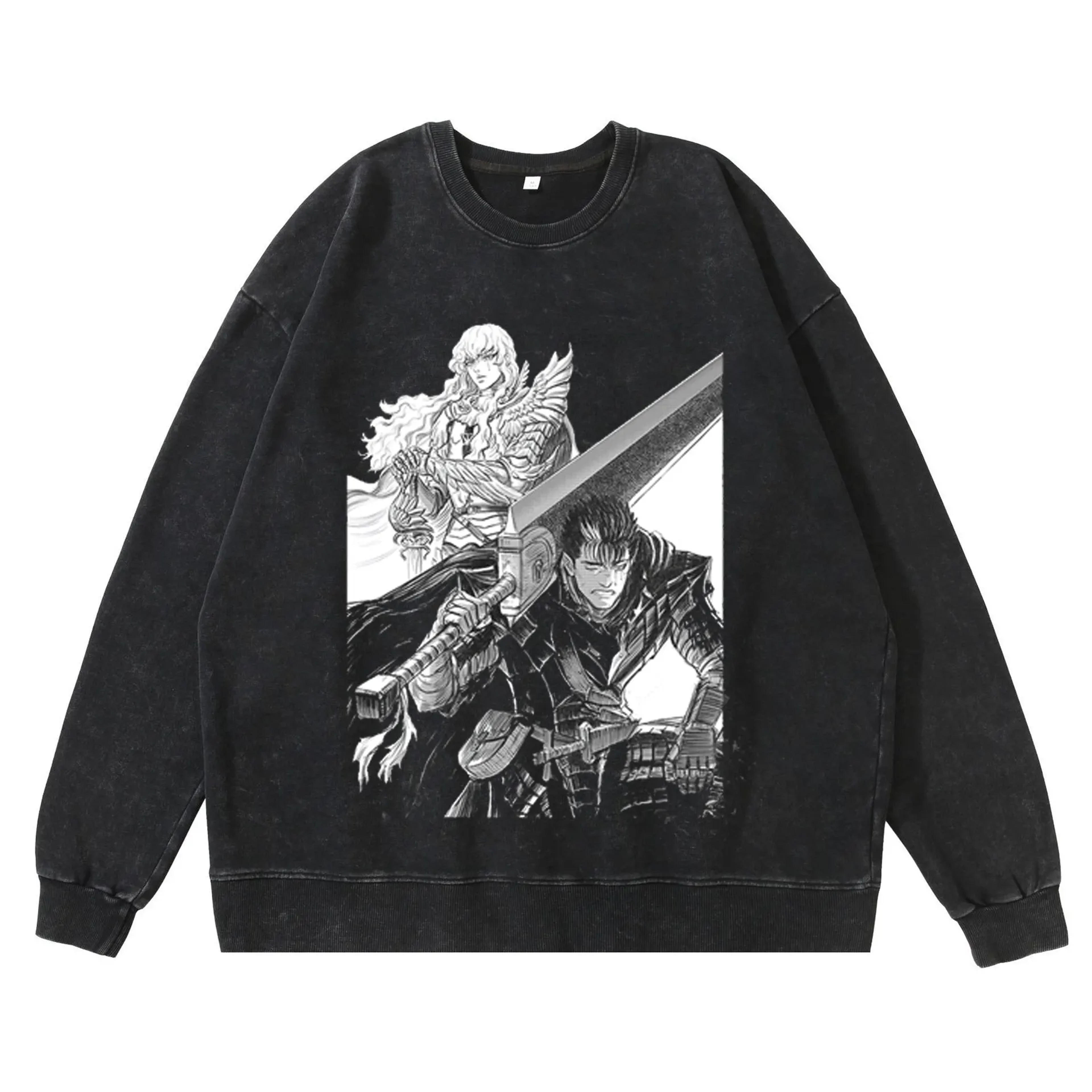 Berserk Sweater Vintage Black Anime Sweaters Griffith And Guts