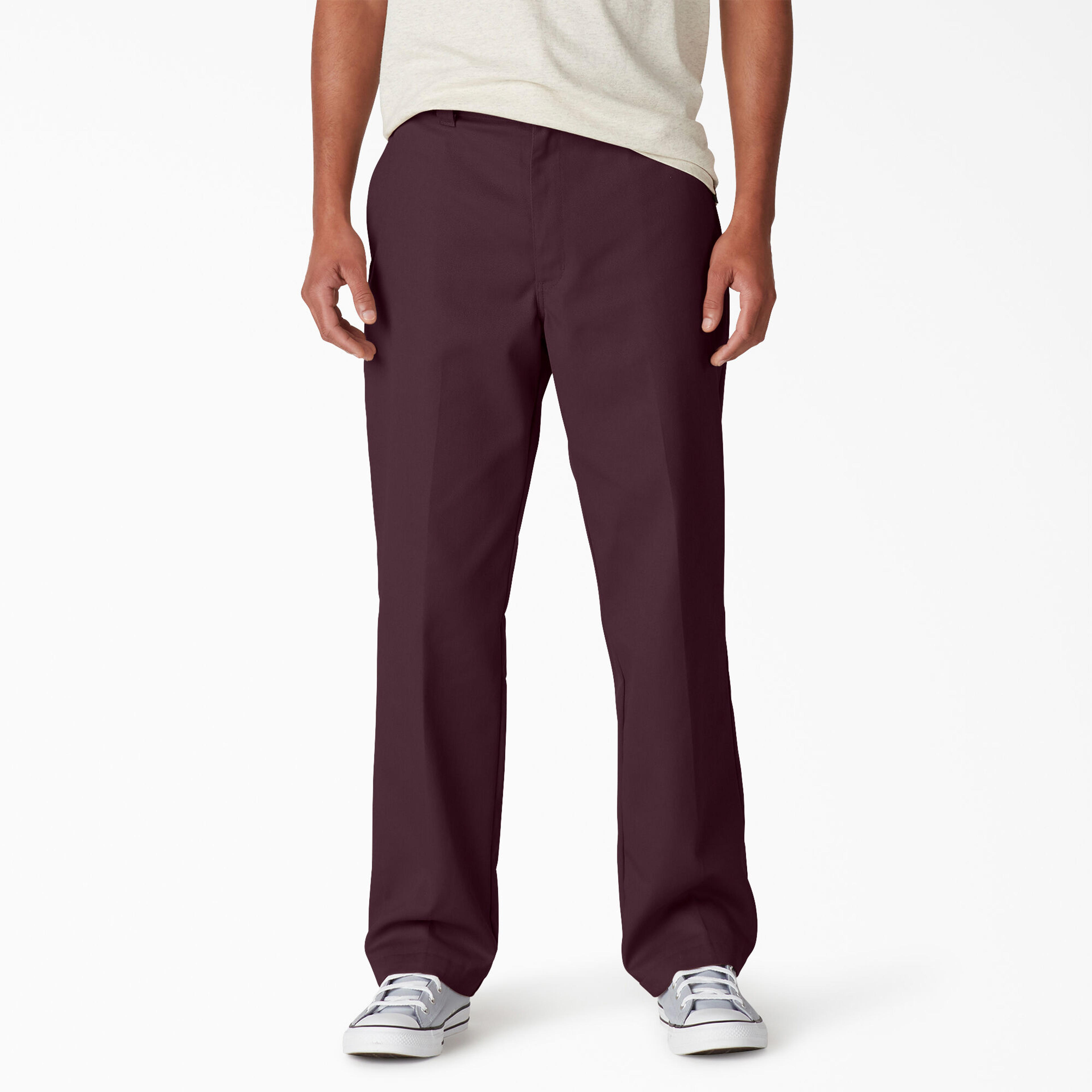 Dickies Skateboarding Regular Fit Twill Pants, Maroon