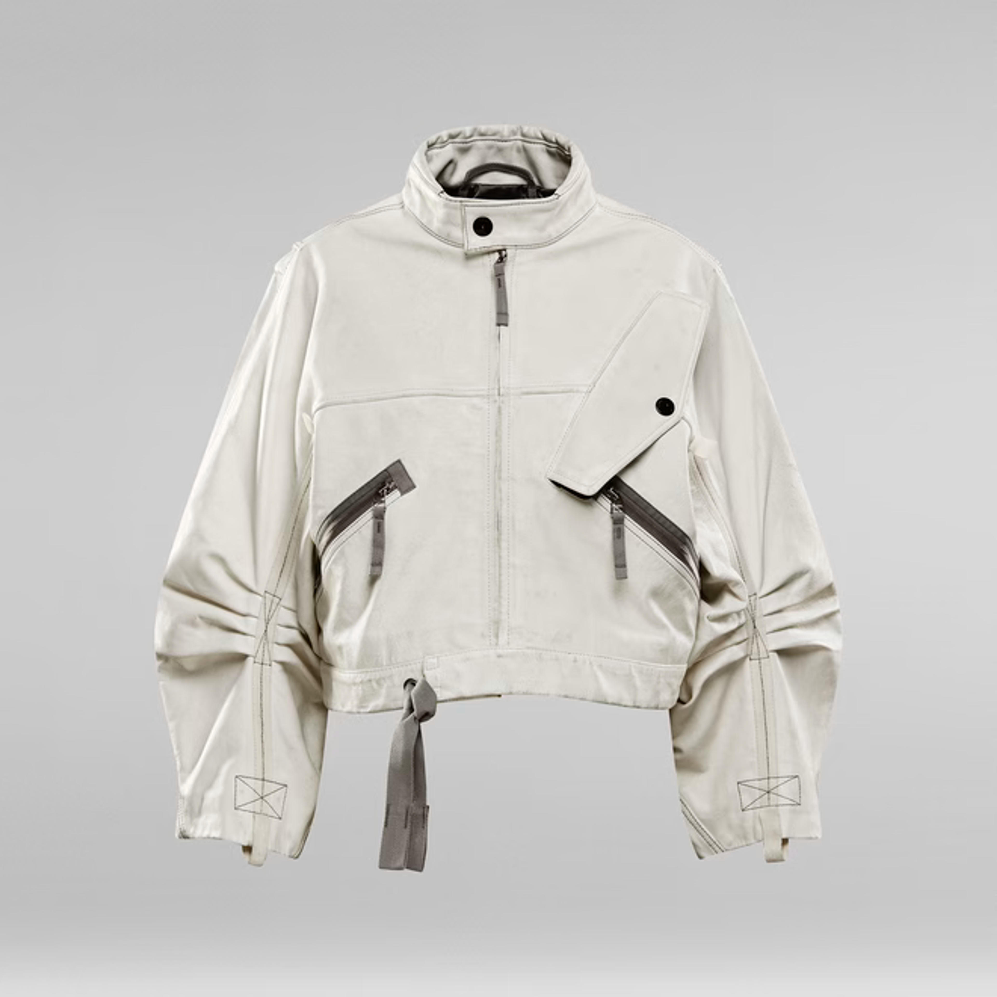 E Leather Bomber | White | G-Star RAW®