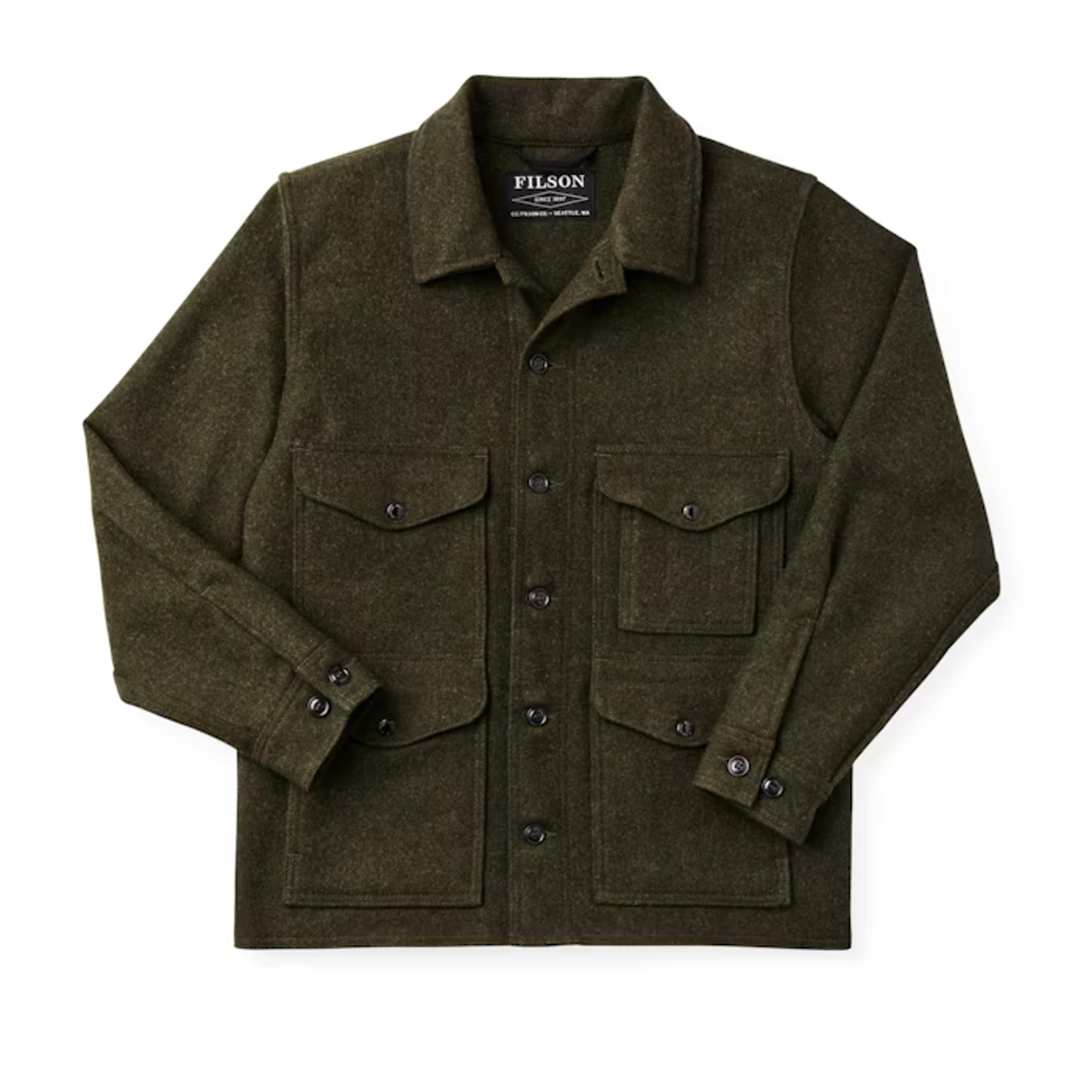 Mackinaw - Wool Cruiser Jacket (Forest Green)