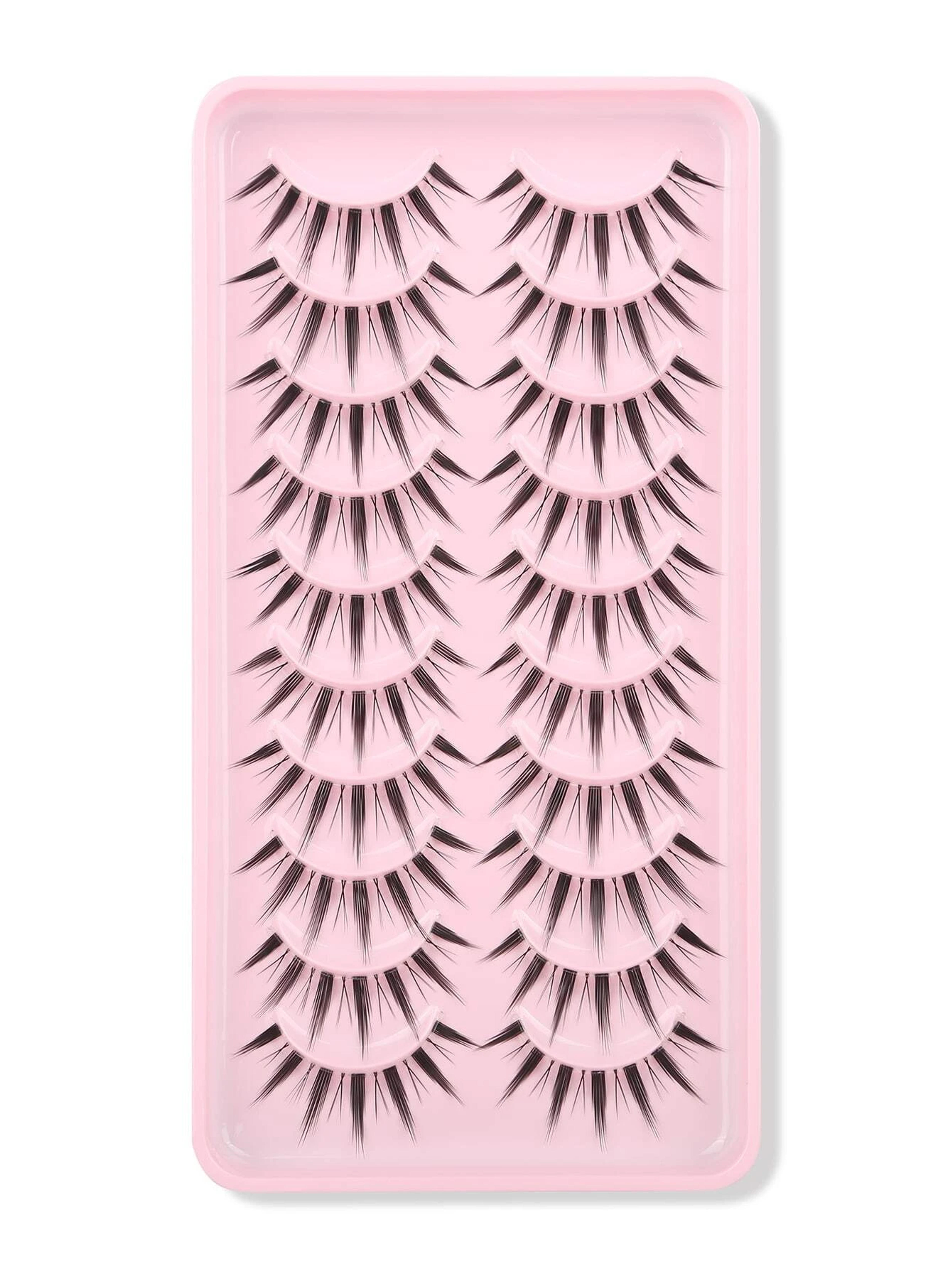 10pairs Separated Full Strip False Eyelashes