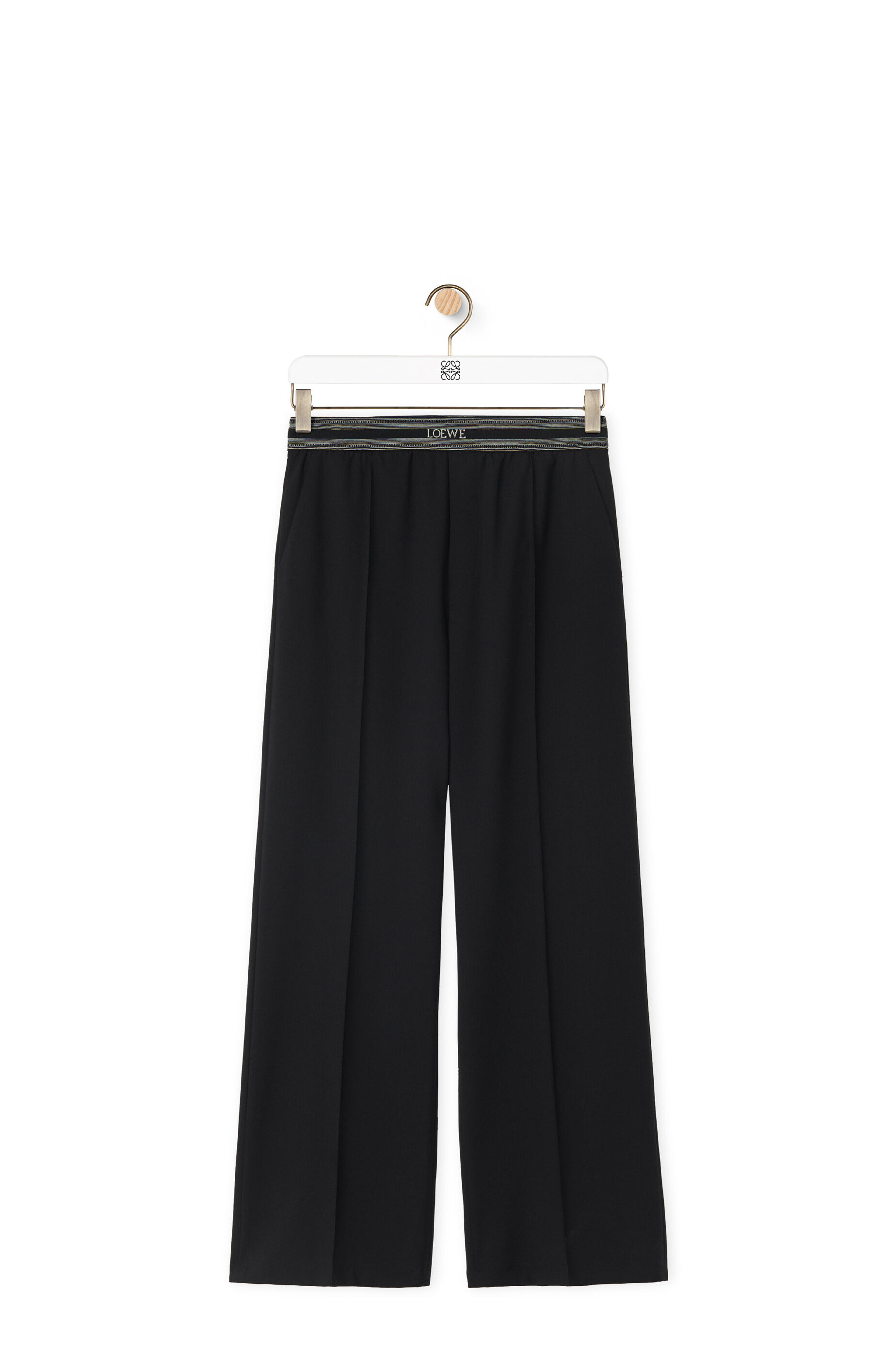 Trousers in wool Black - LOEWE