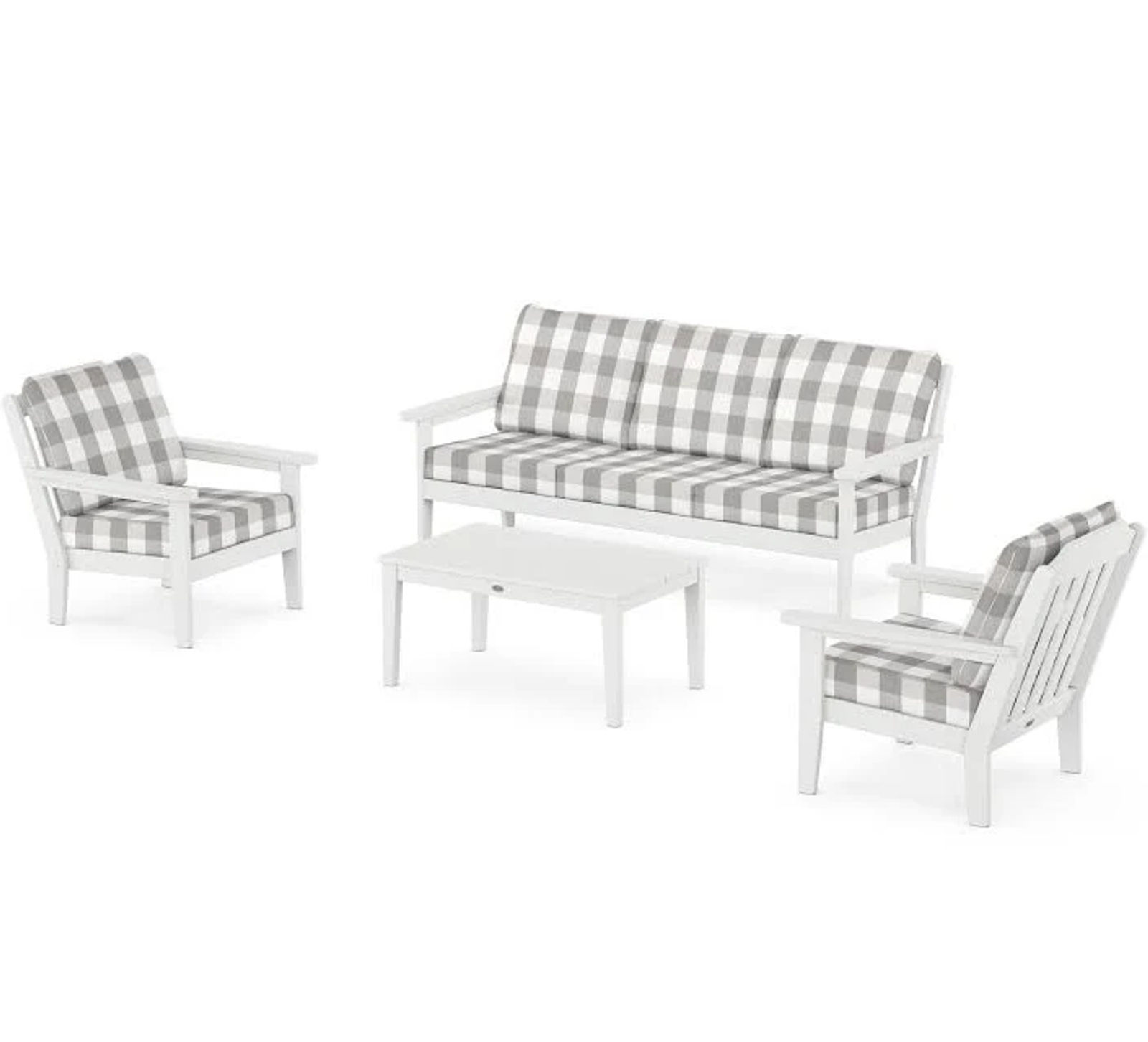 POLYWOOD Lakeside 4-Piece Deep Seating Set