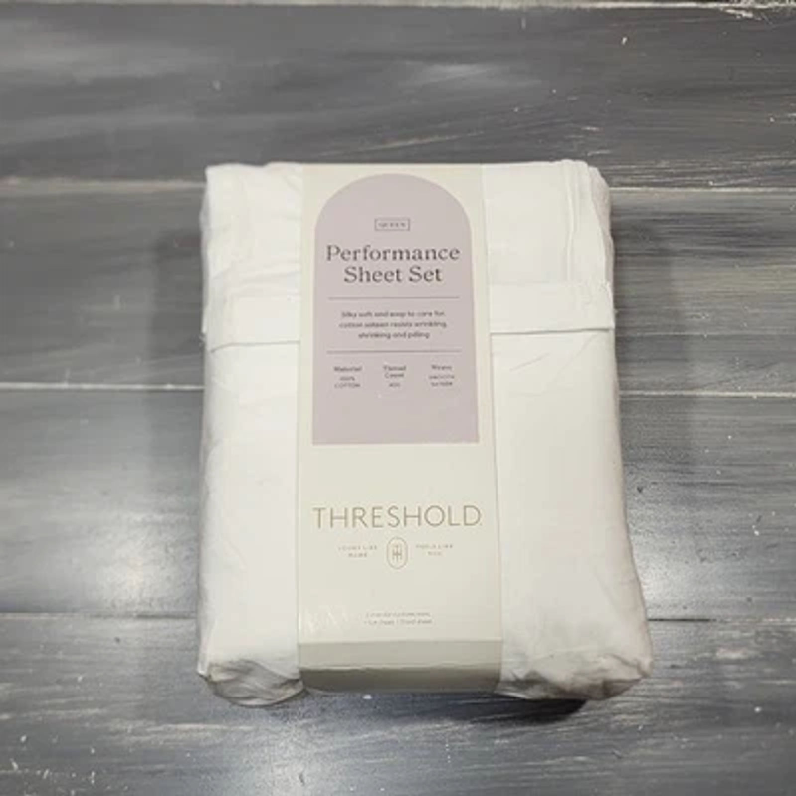 Threshold 400 Thread Count Performance Cotton Sheets Queen