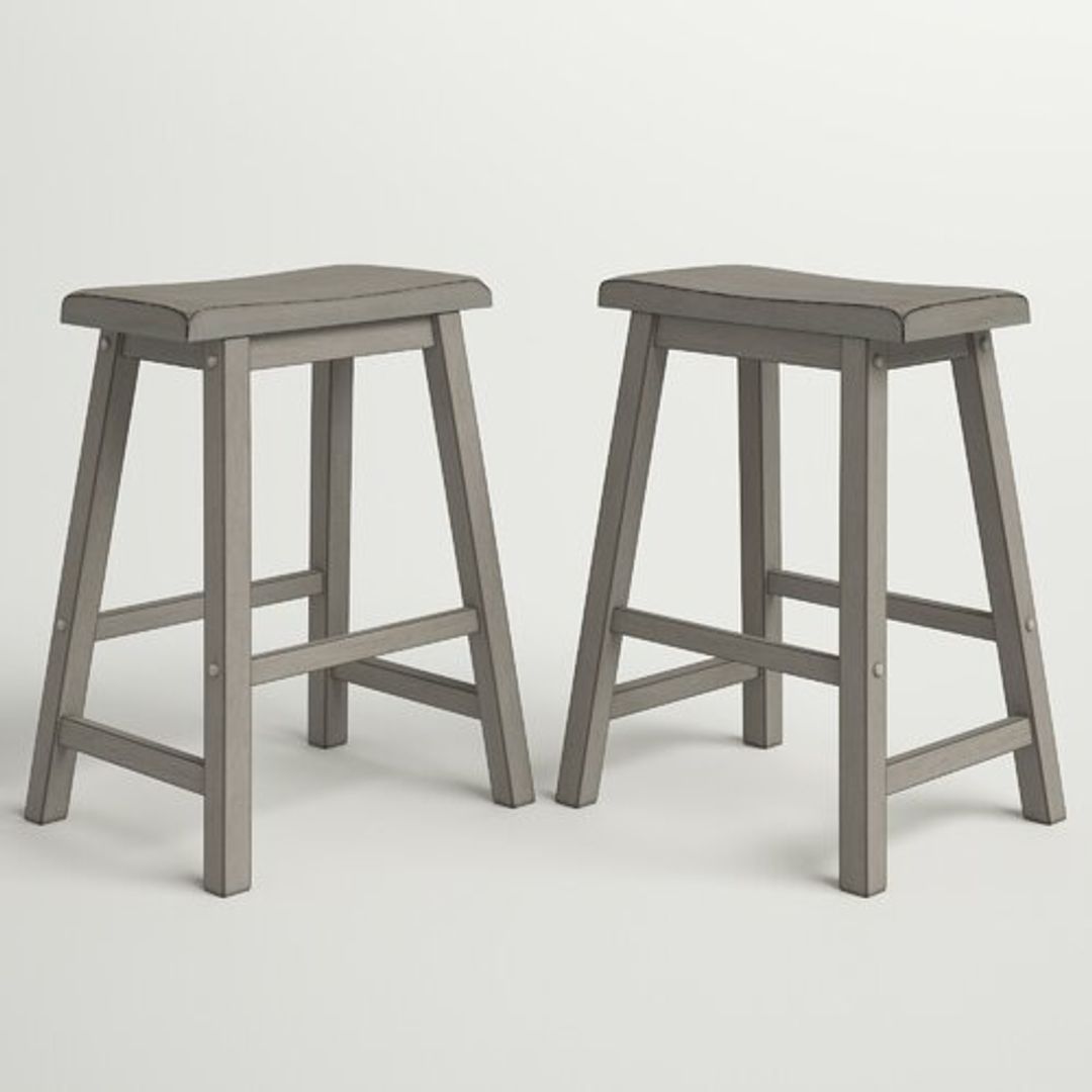 Sharman Solid Wood Counter Stool (Set of 2)