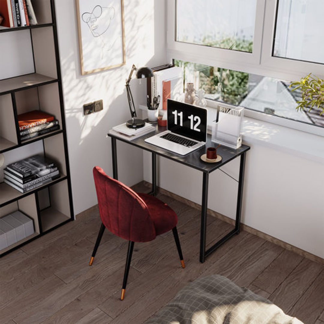 Djellona Metal Base Writing Desk