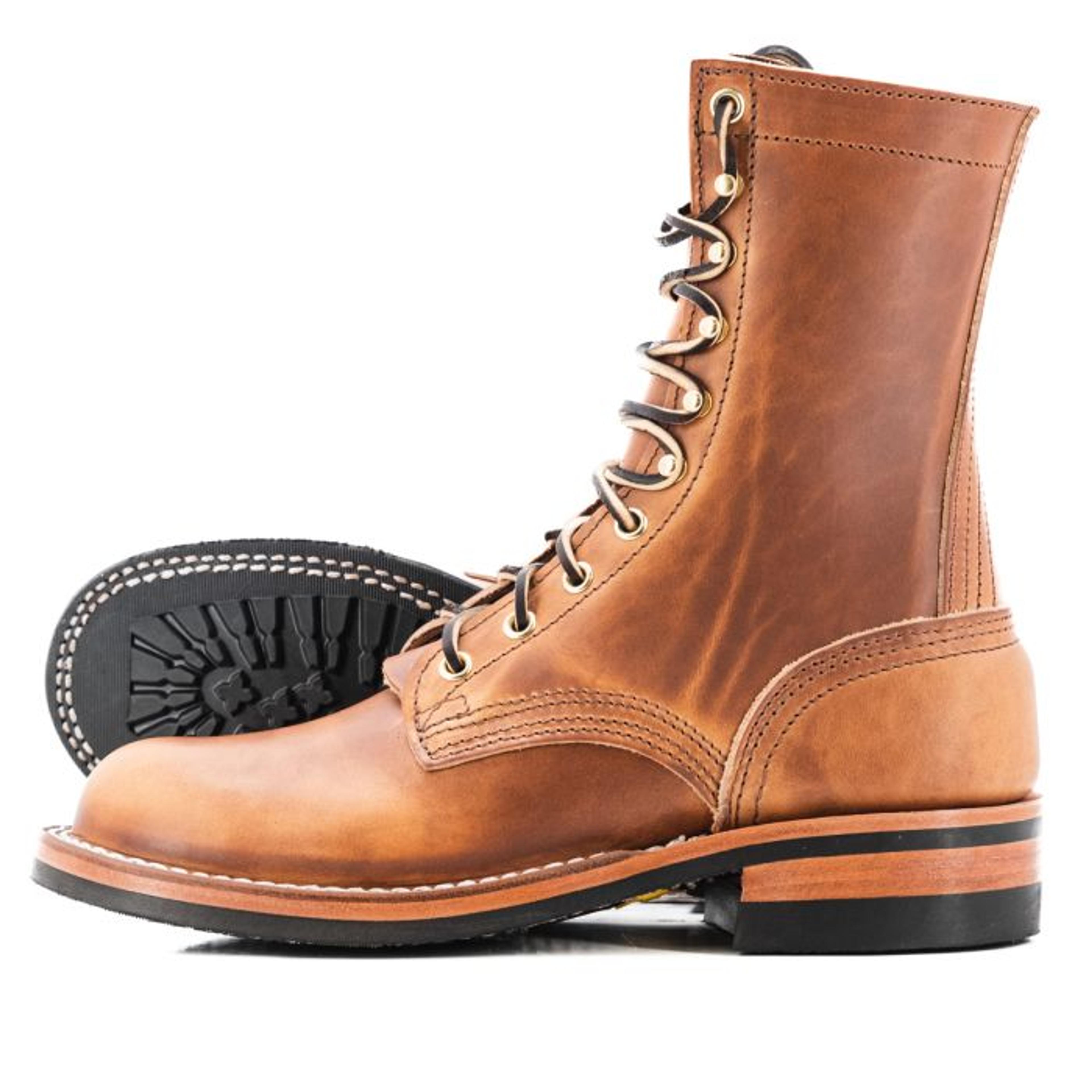 Natural Double Stuffed Wickett and Craig Made-To-Order Boot