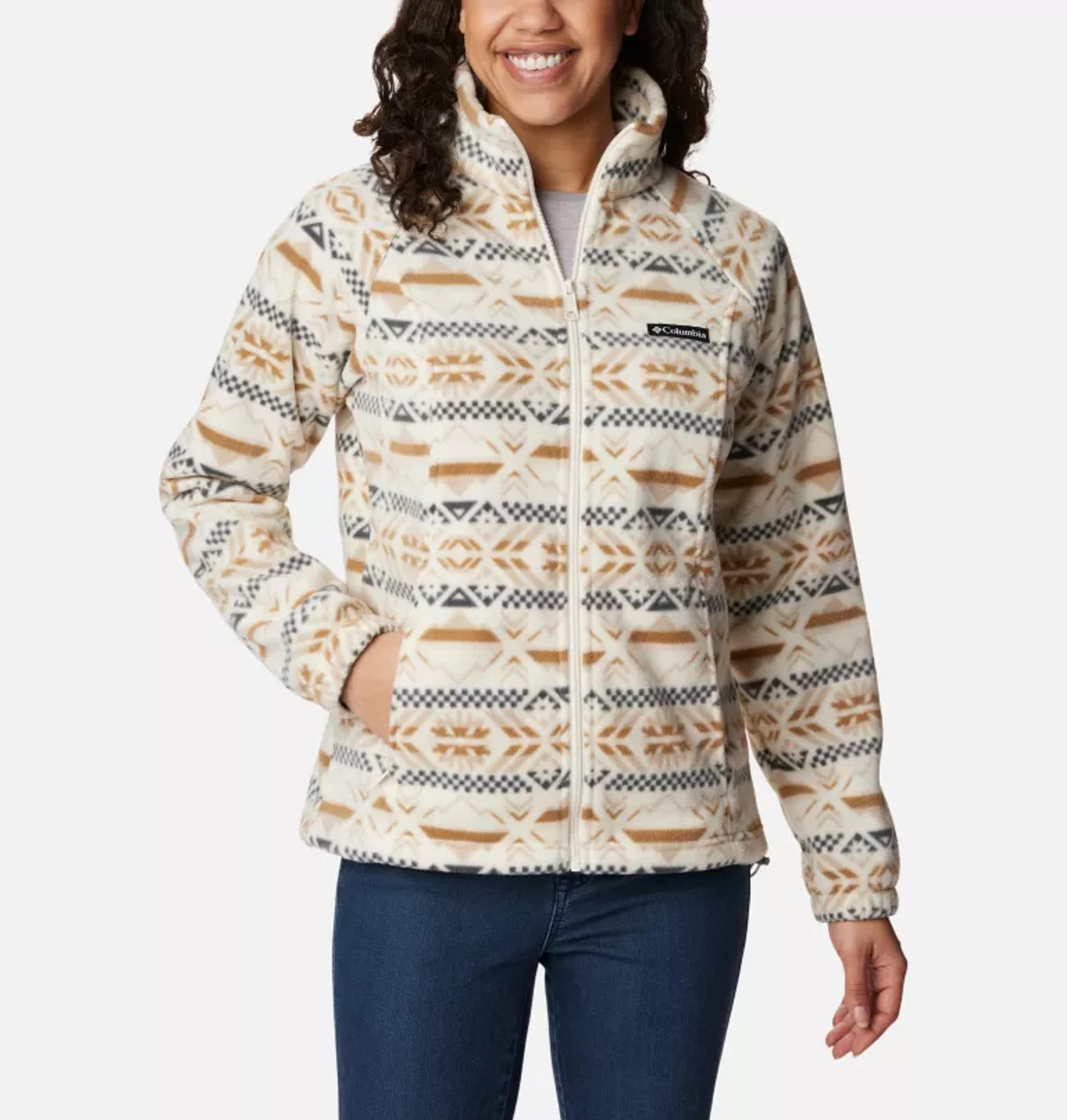 Women's Benton Springs™ Printed Full Zip Fleece Jacket | Columbia Sportswear