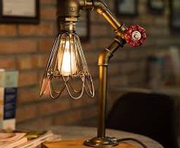 Steam Punk Industrial Vintage Style Table Desk Light With Dimmer