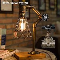 New 1/2 '' Stop Valve Light Switch Vintage Steampunk Switch For Water Pipe Lamp Loft Style Retro