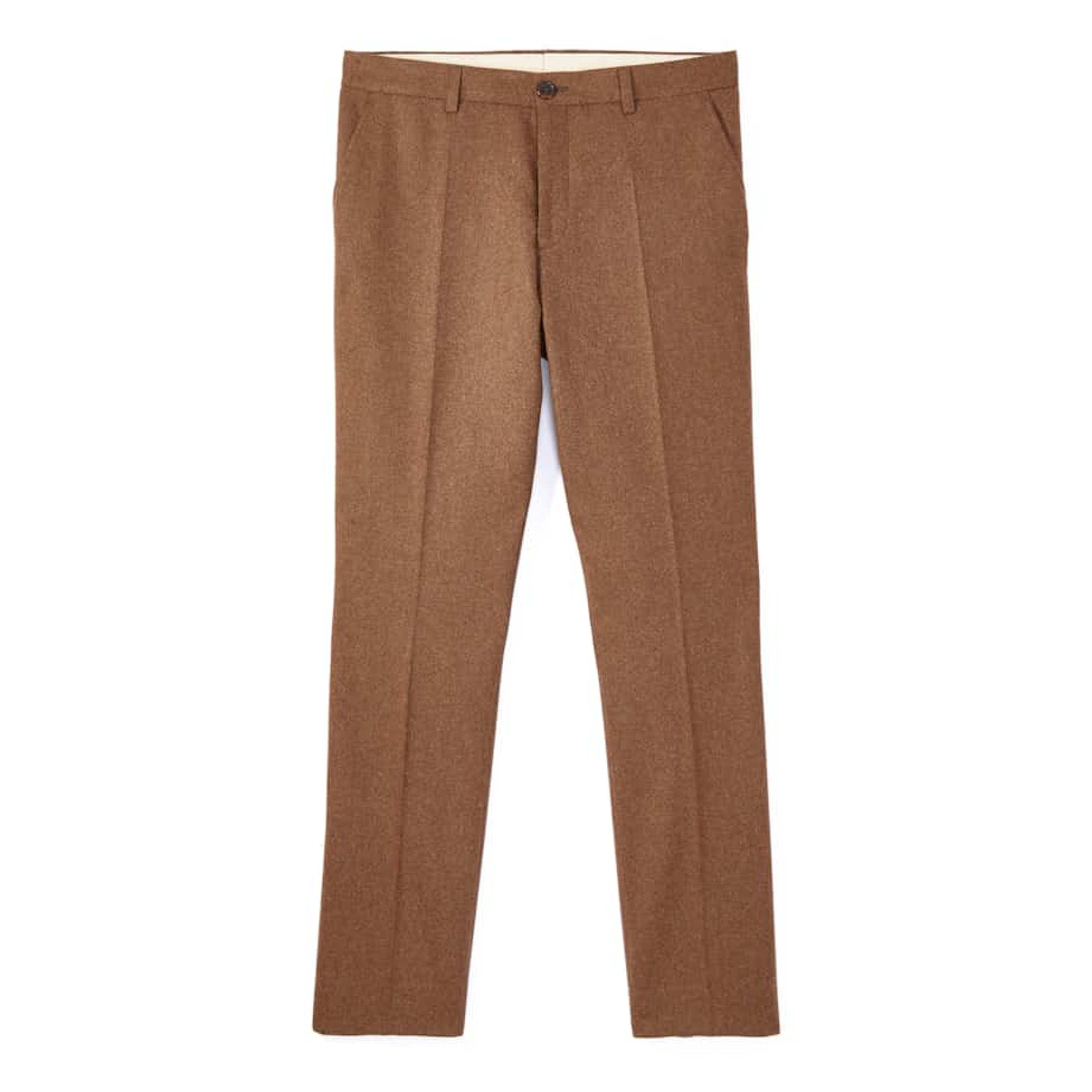 Wills Stretch Wool Trouser - Heather Bourbon | Dress Pants | Huckberry