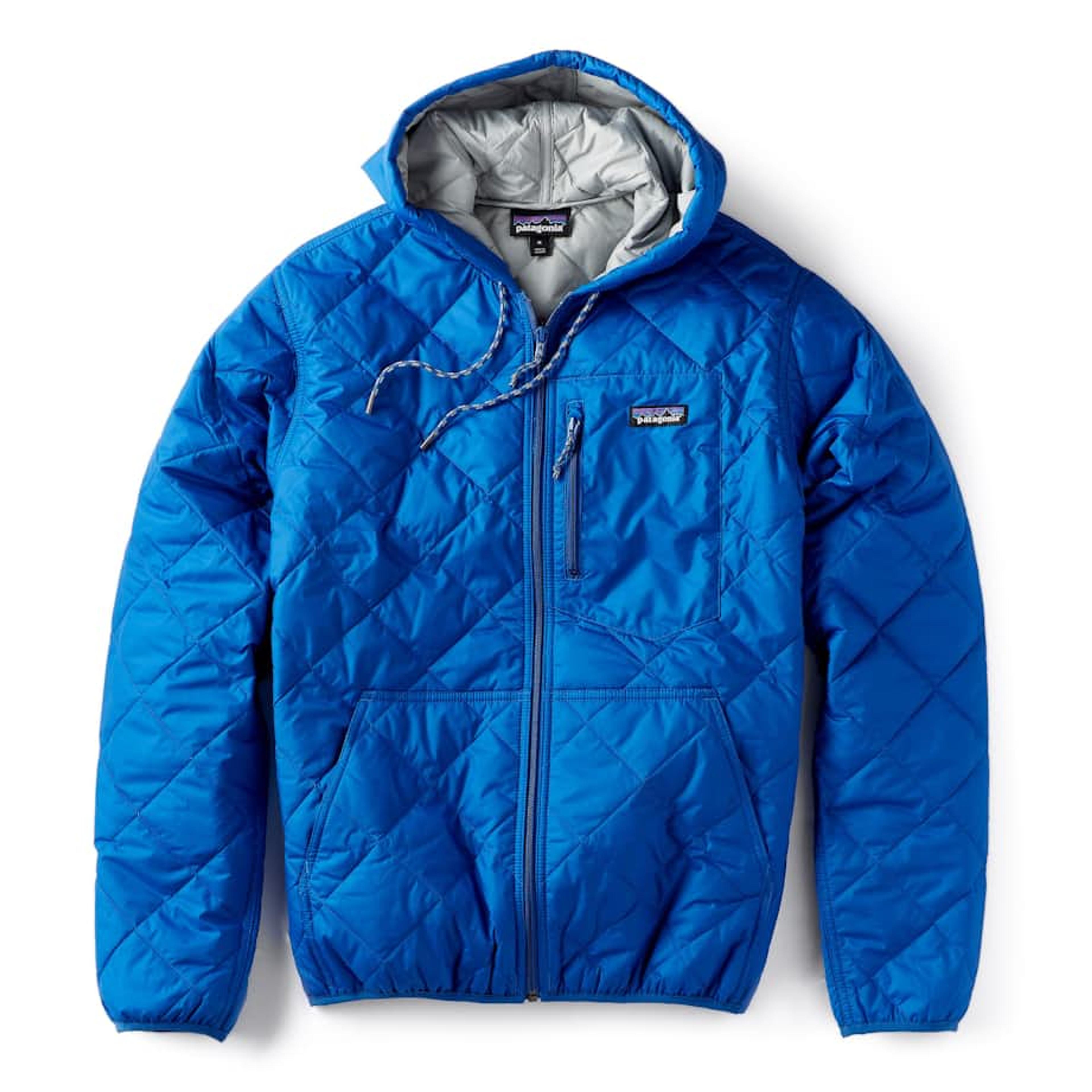 Patagonia Diamond Quilted Bomber Hoody - Passage Blue | Quilted Jackets | Huckberry