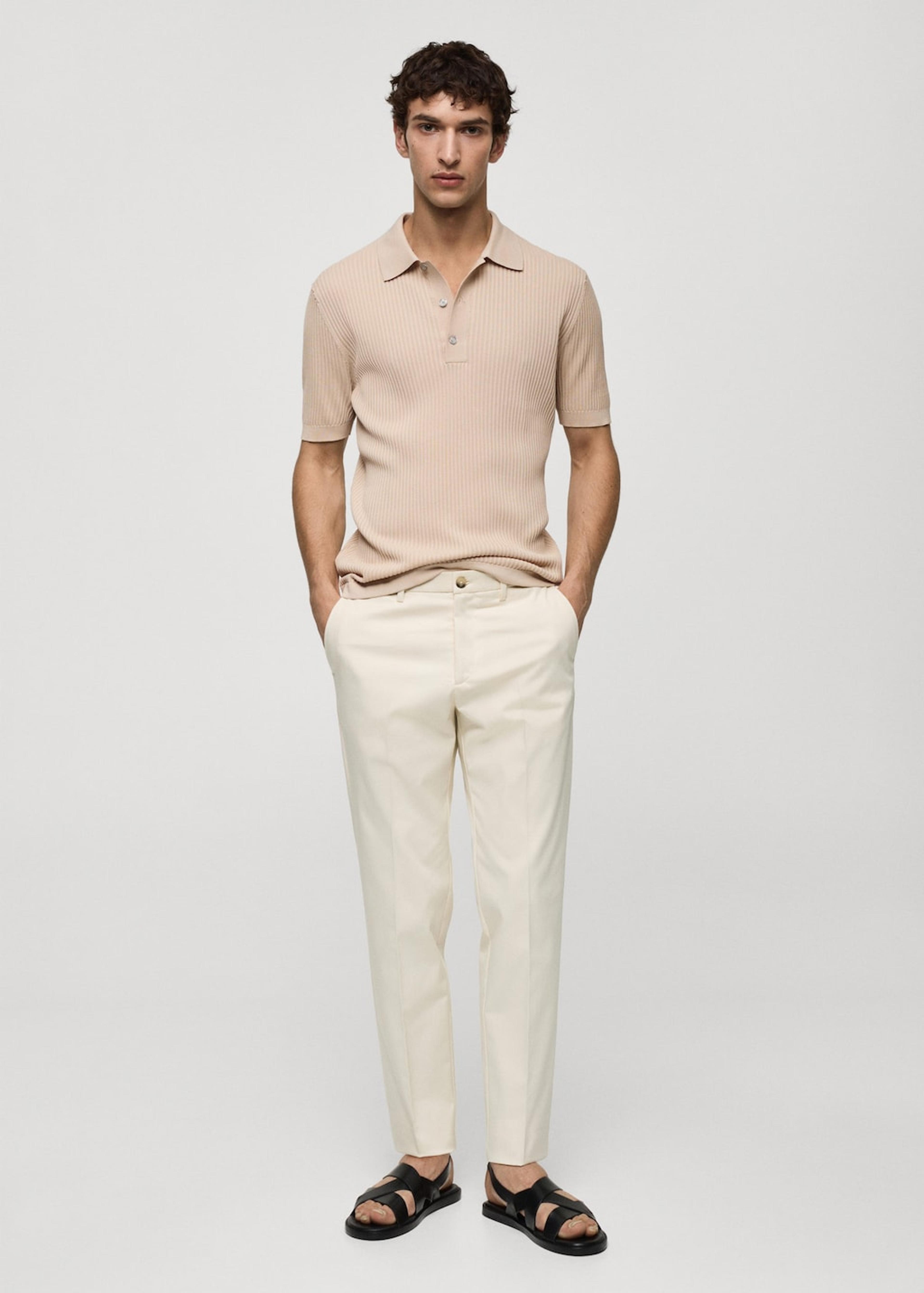 Slim fit chino trousers - Men | Mango Man USA