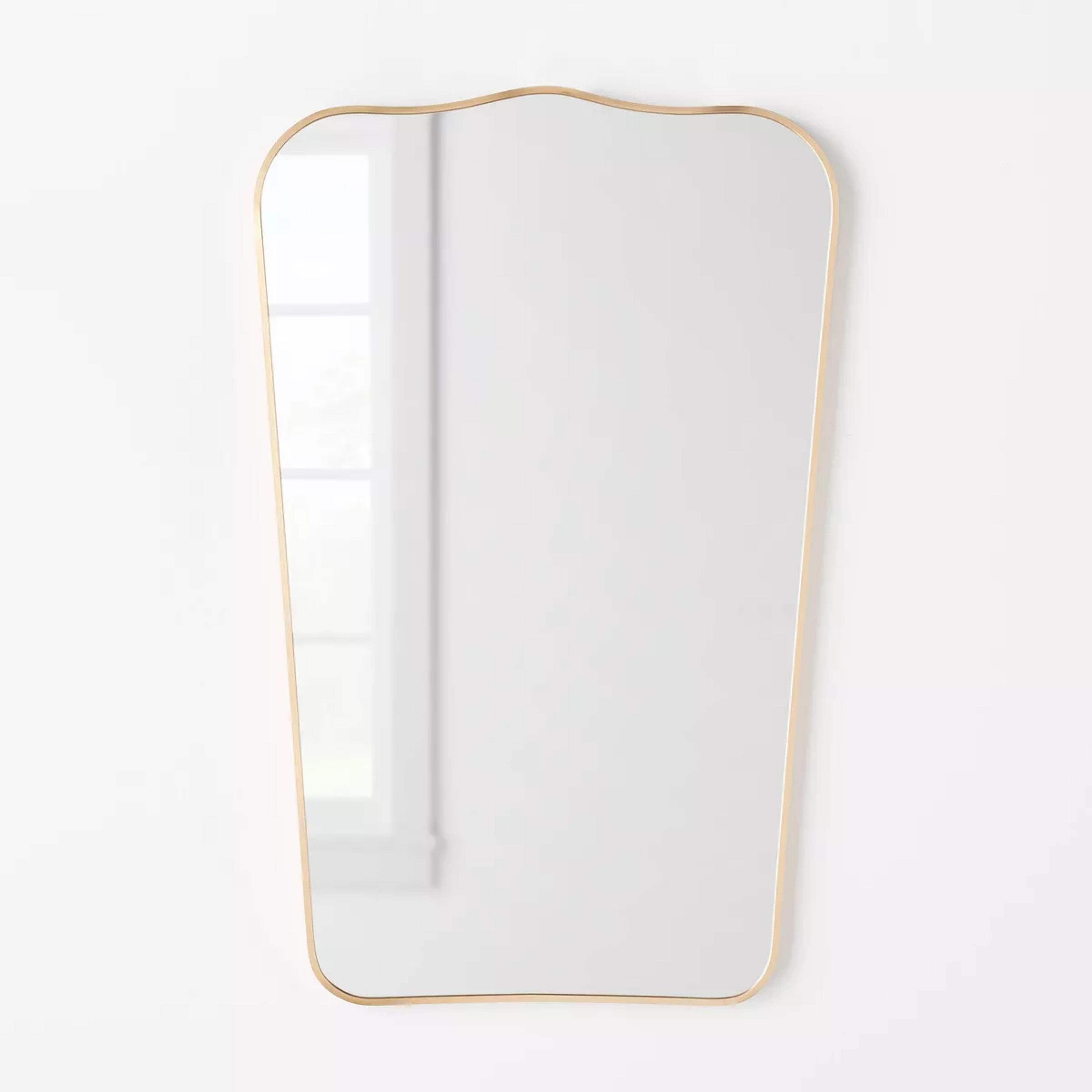 23" X 36" Metal Curved Top Mirror Gold - Threshold™ Designed With Studio Mcgee : Target