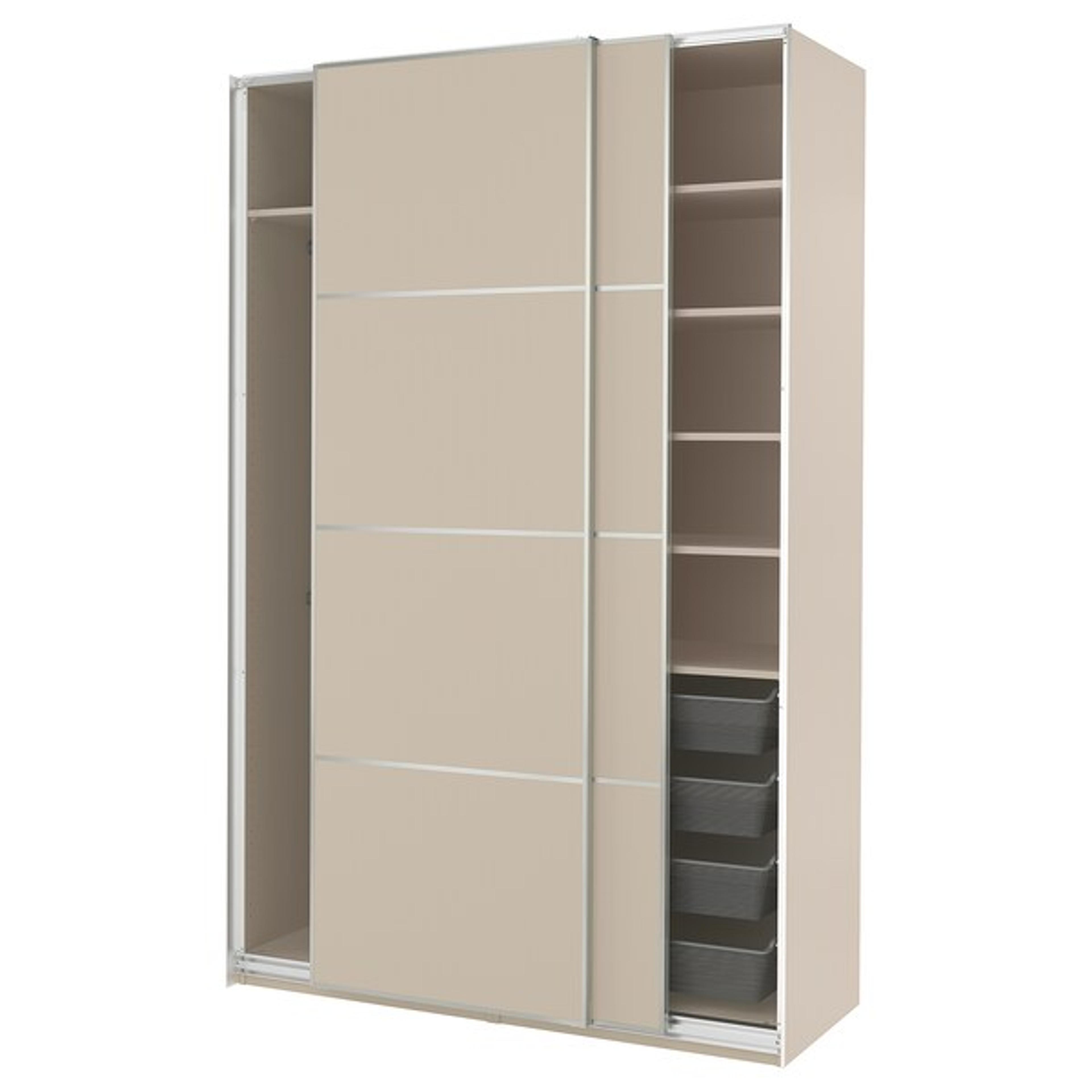 PAX / MEHAMN Wardrobe combination, double sided beige, 59x26x931/8" - IKEA