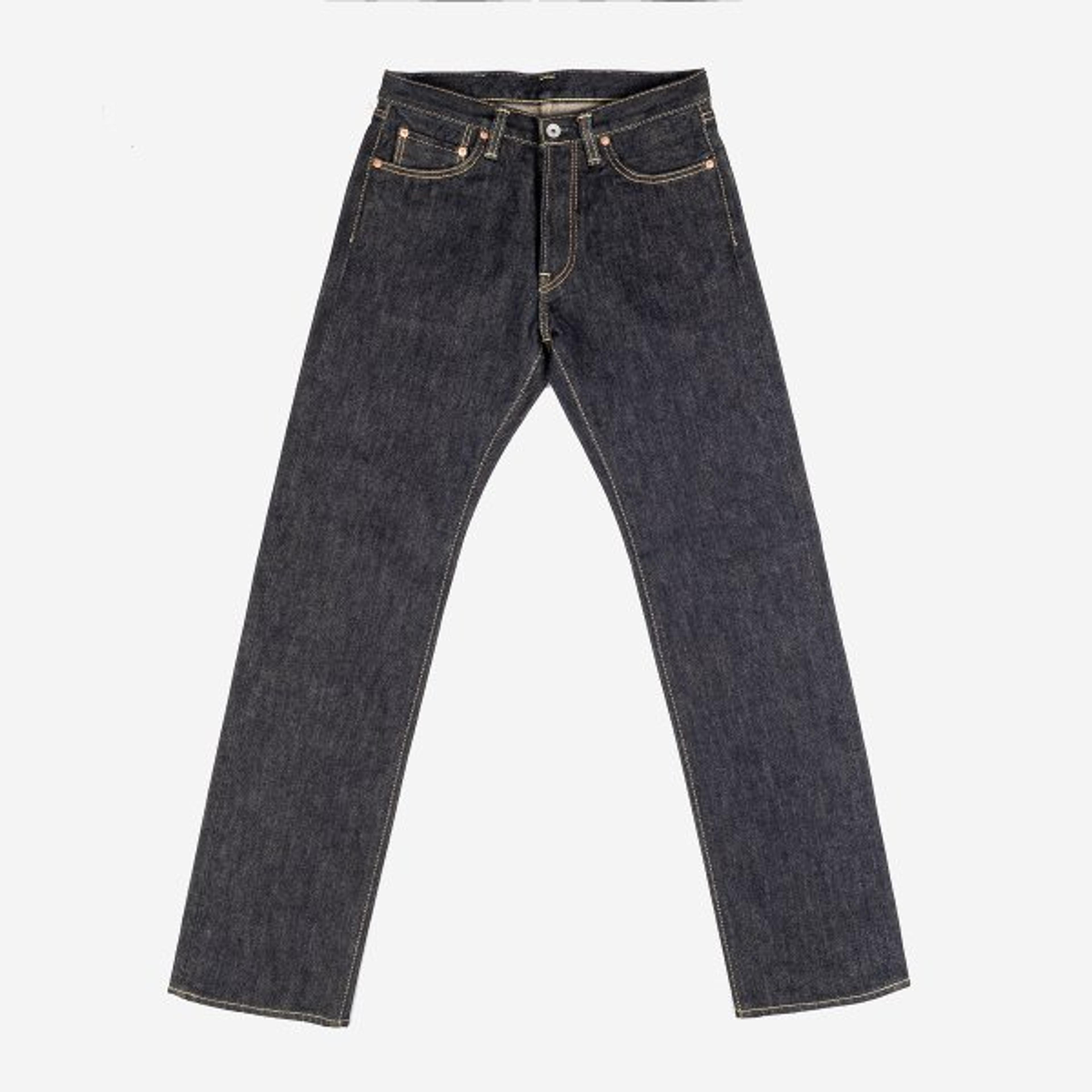 21oz Selvedge Denim Straight Cut Jeans - Indigo