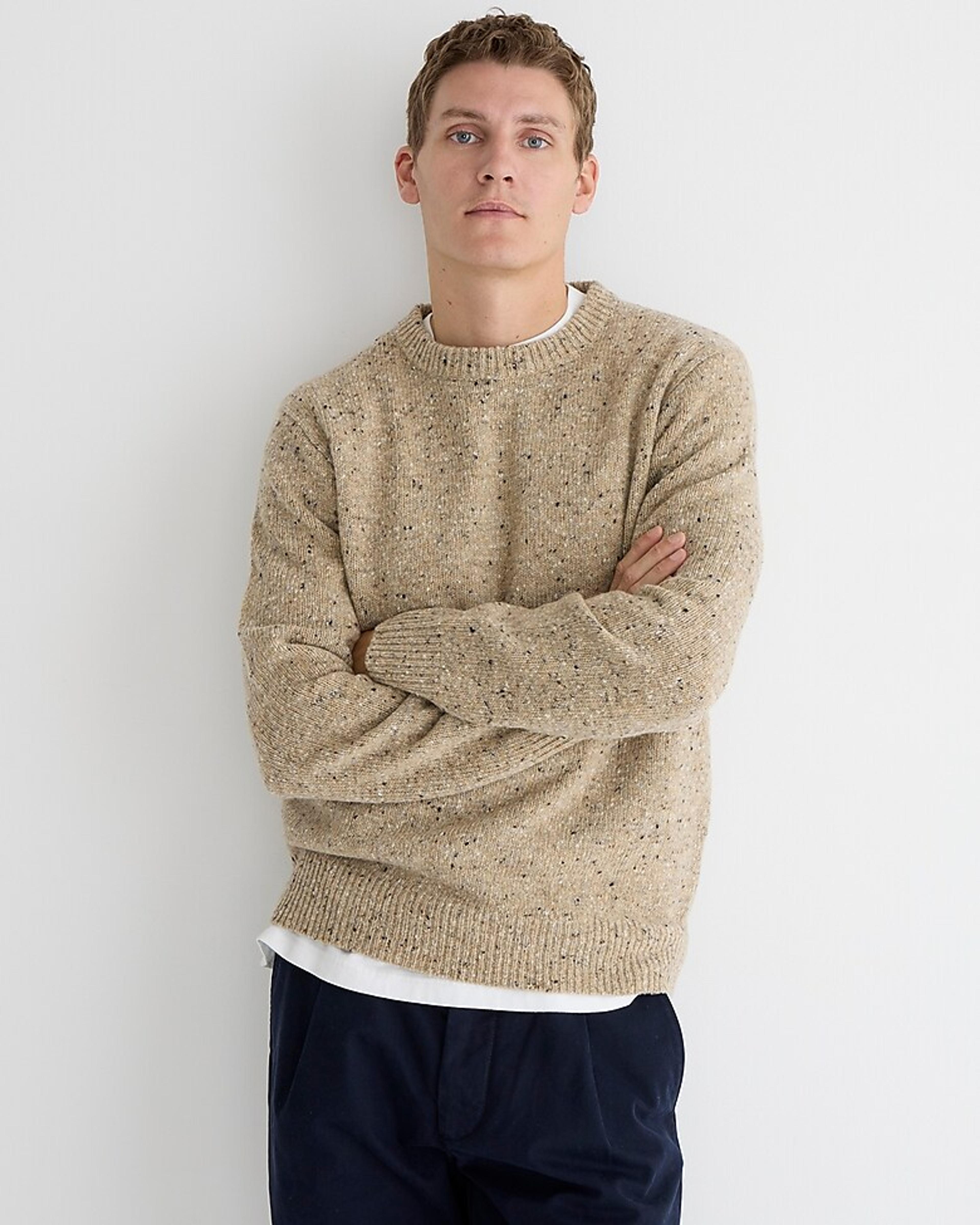 J.Crew: Irish Donegal Wool Sweater For Men