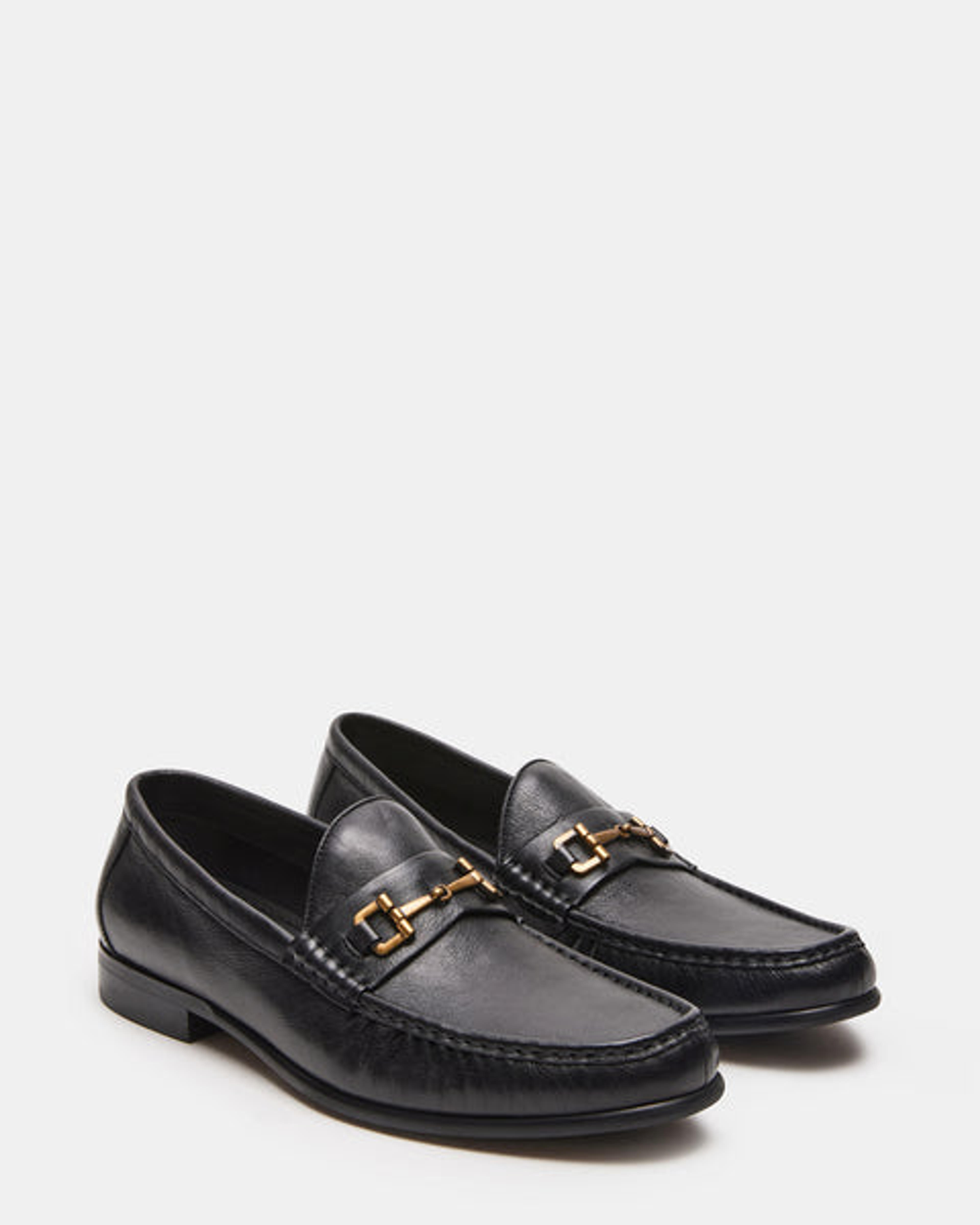 FREDERICK Black Leather Dress Loafer | Men's Loafers – Steve Madden