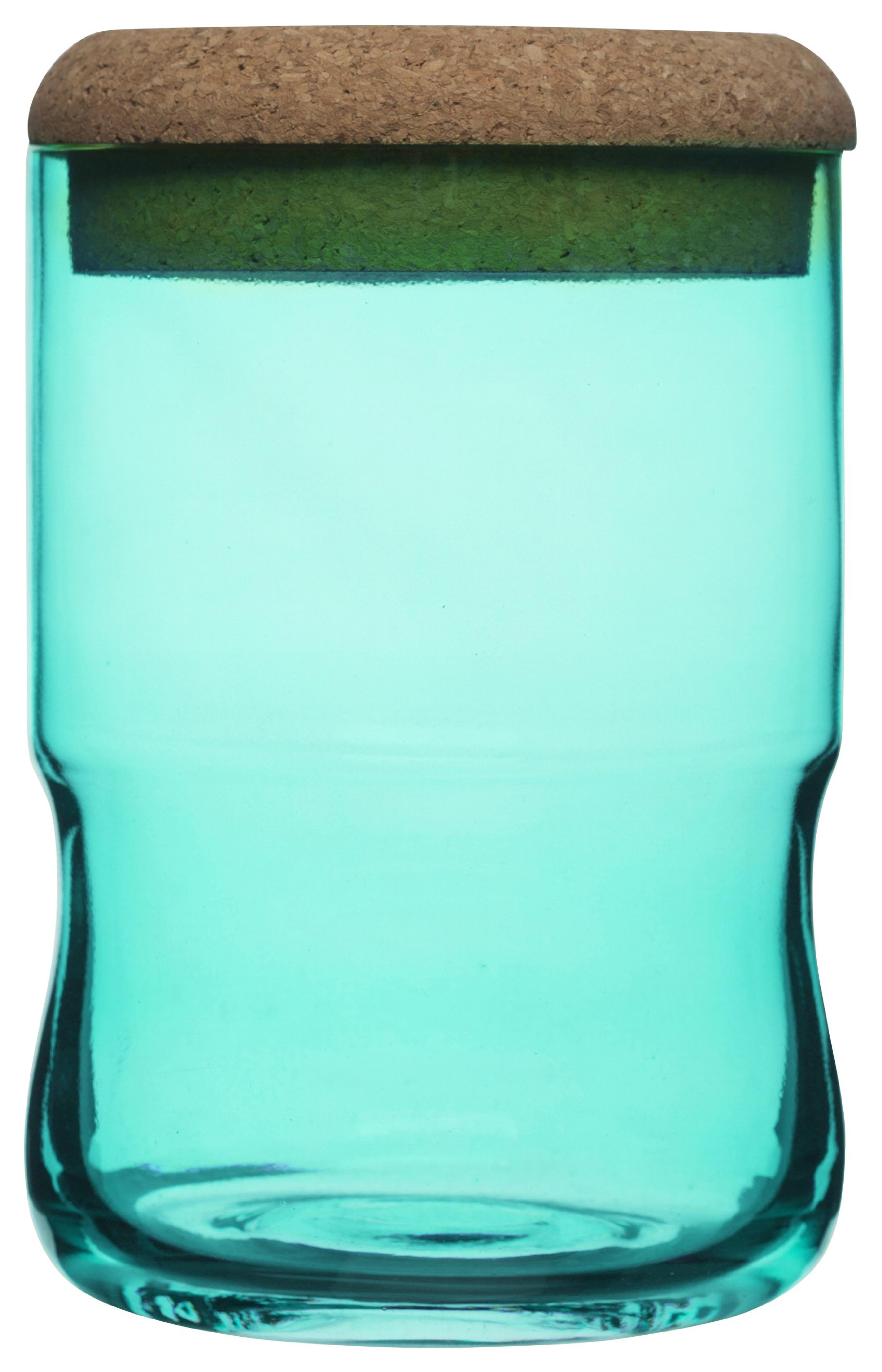 SEAglasbruk Aqua Jar with Cork Lid, Green