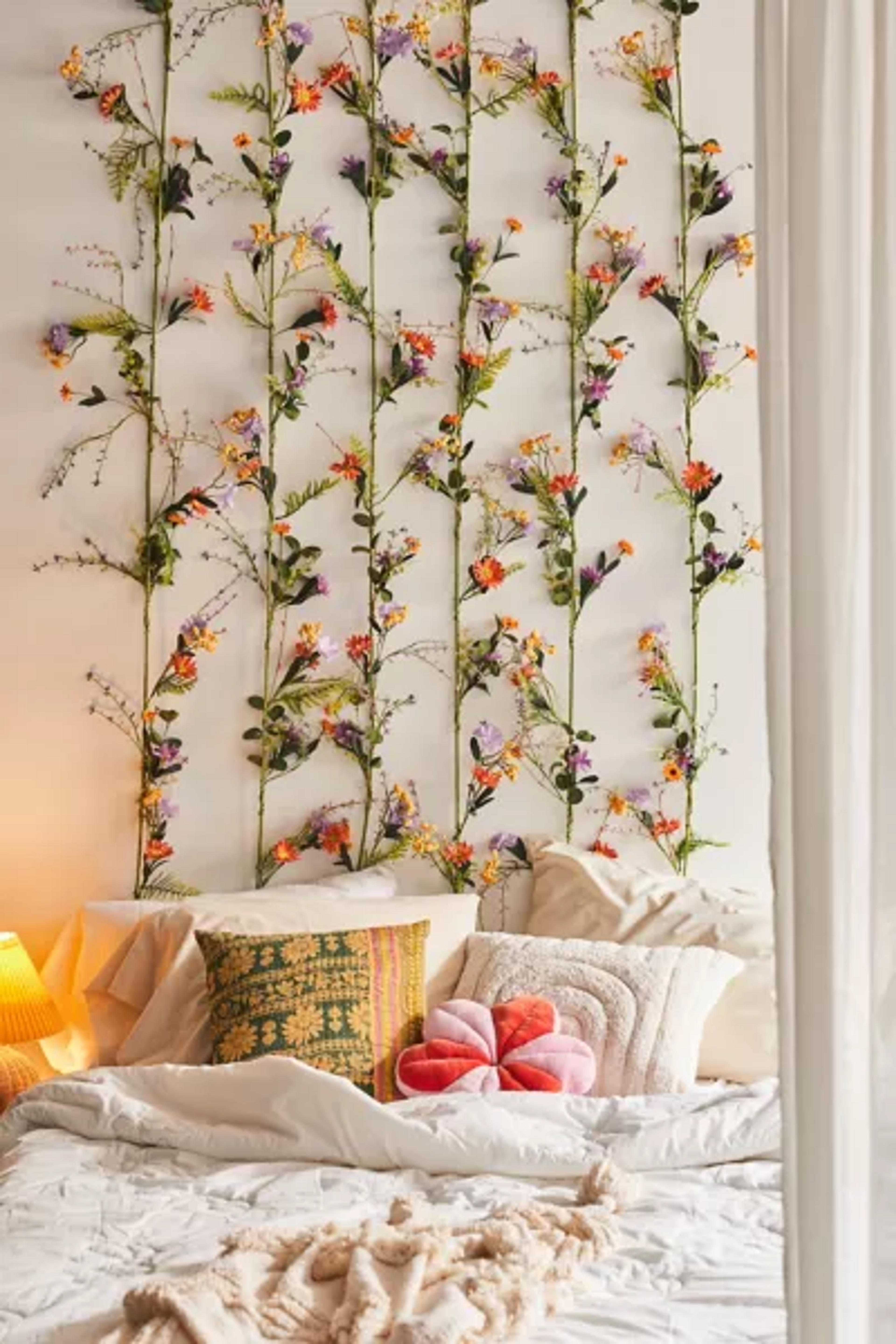 Faux Spring Flower Garland