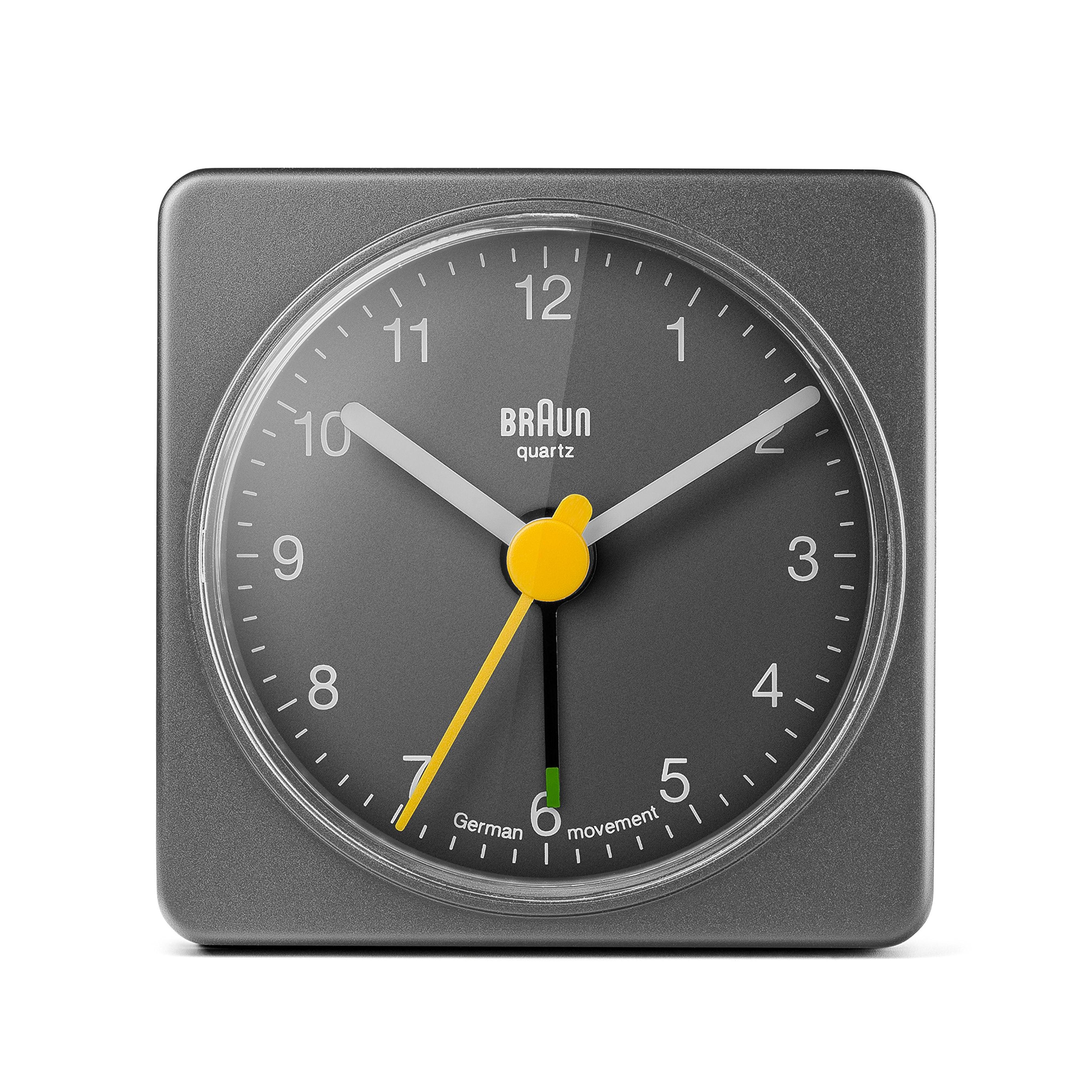 Braun Travel Alarm Clock, Grey