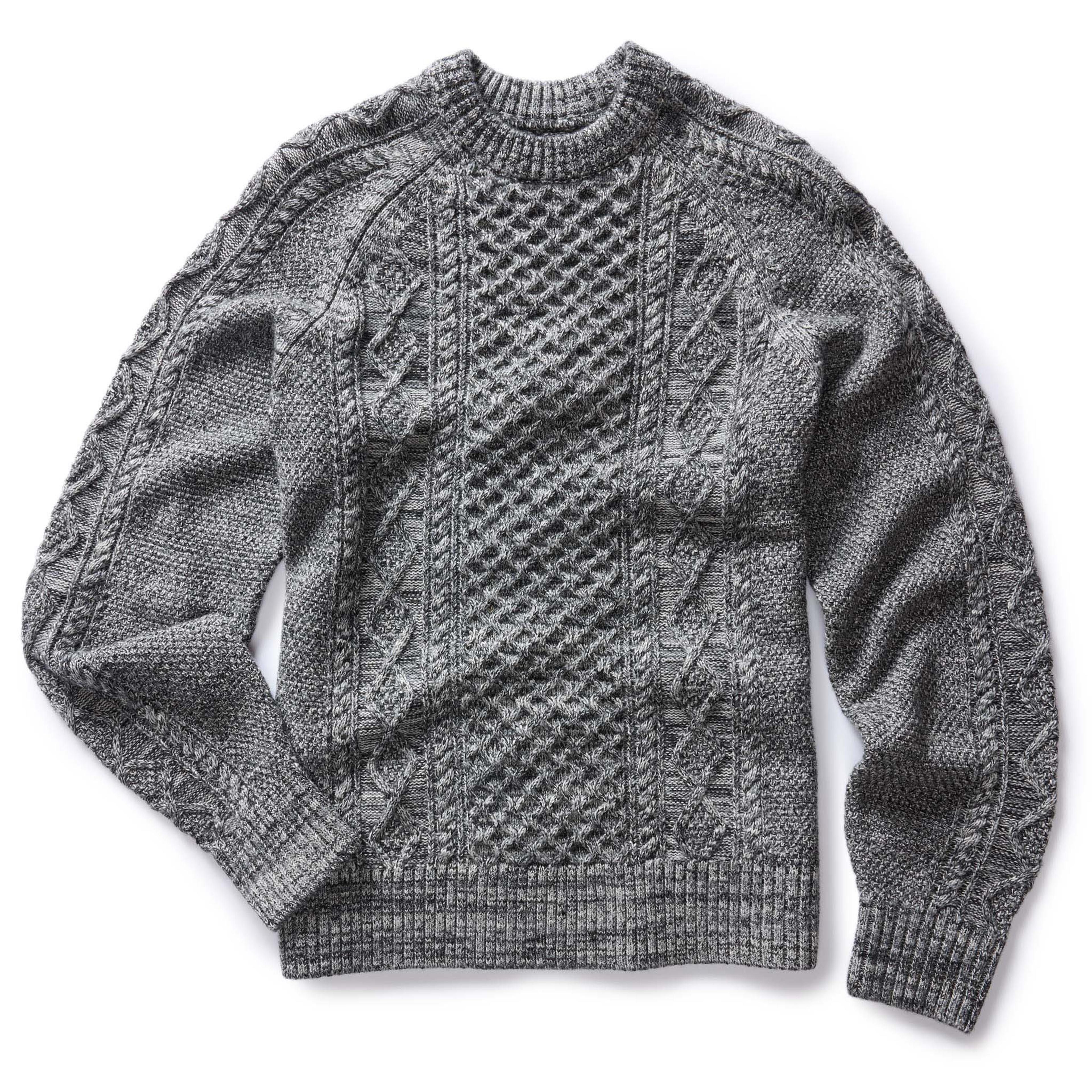 The Orr Sweater in Marled Coal Merino | Men's Tees & Sweaters | Taylor Stitch