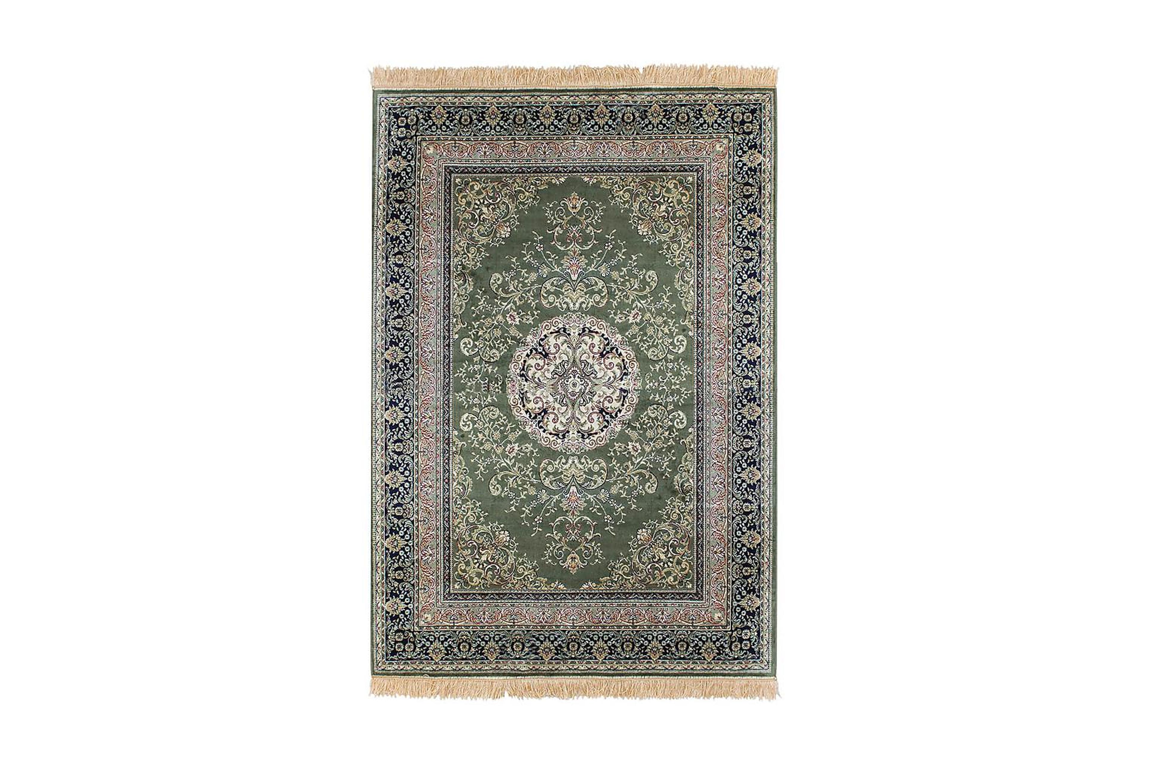 Orientalisk Matta Casablanca Medallion 130x190 Grön | Chilli.se