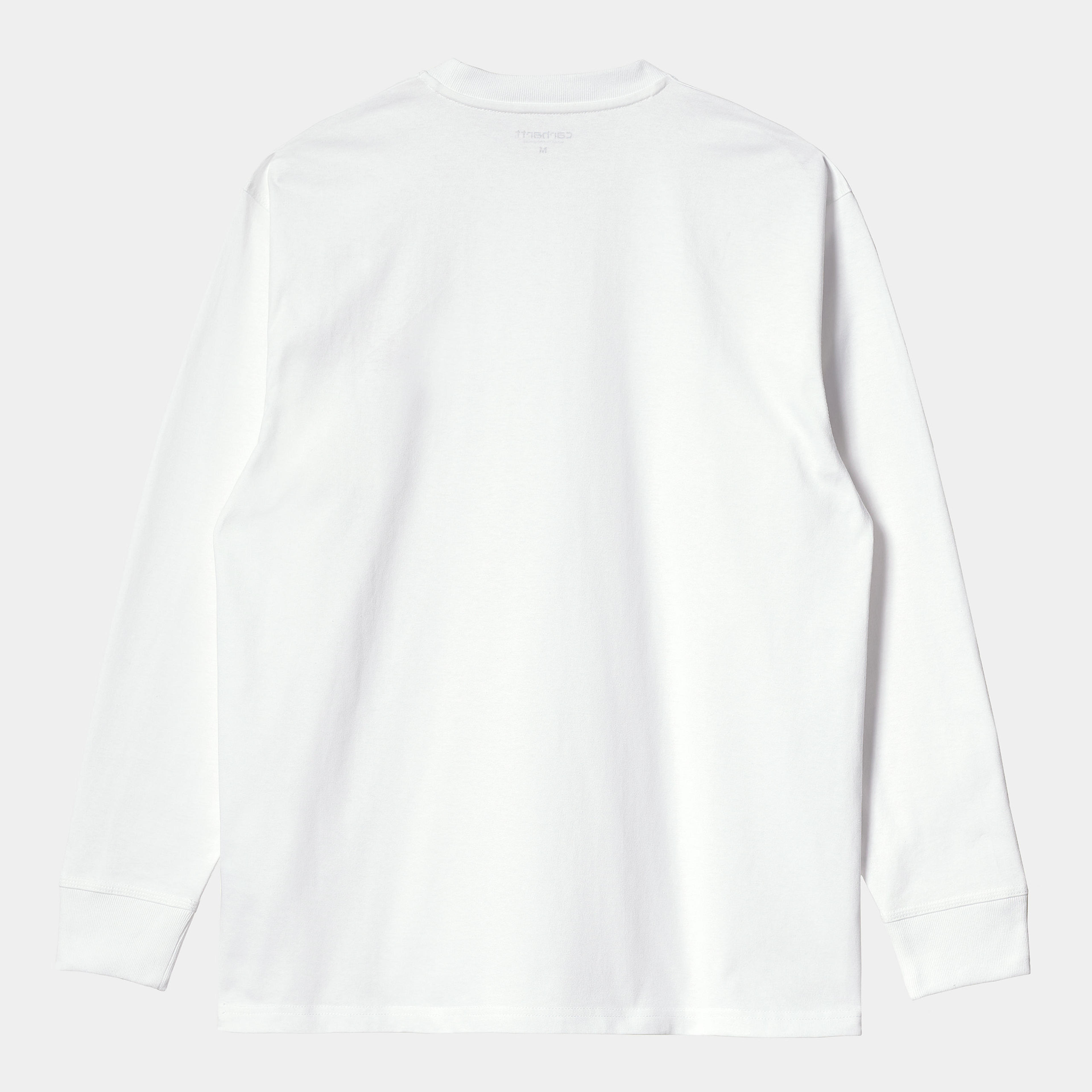 Carhartt WIP | American Script L/S T-Shirt - White | Streetlab.nu