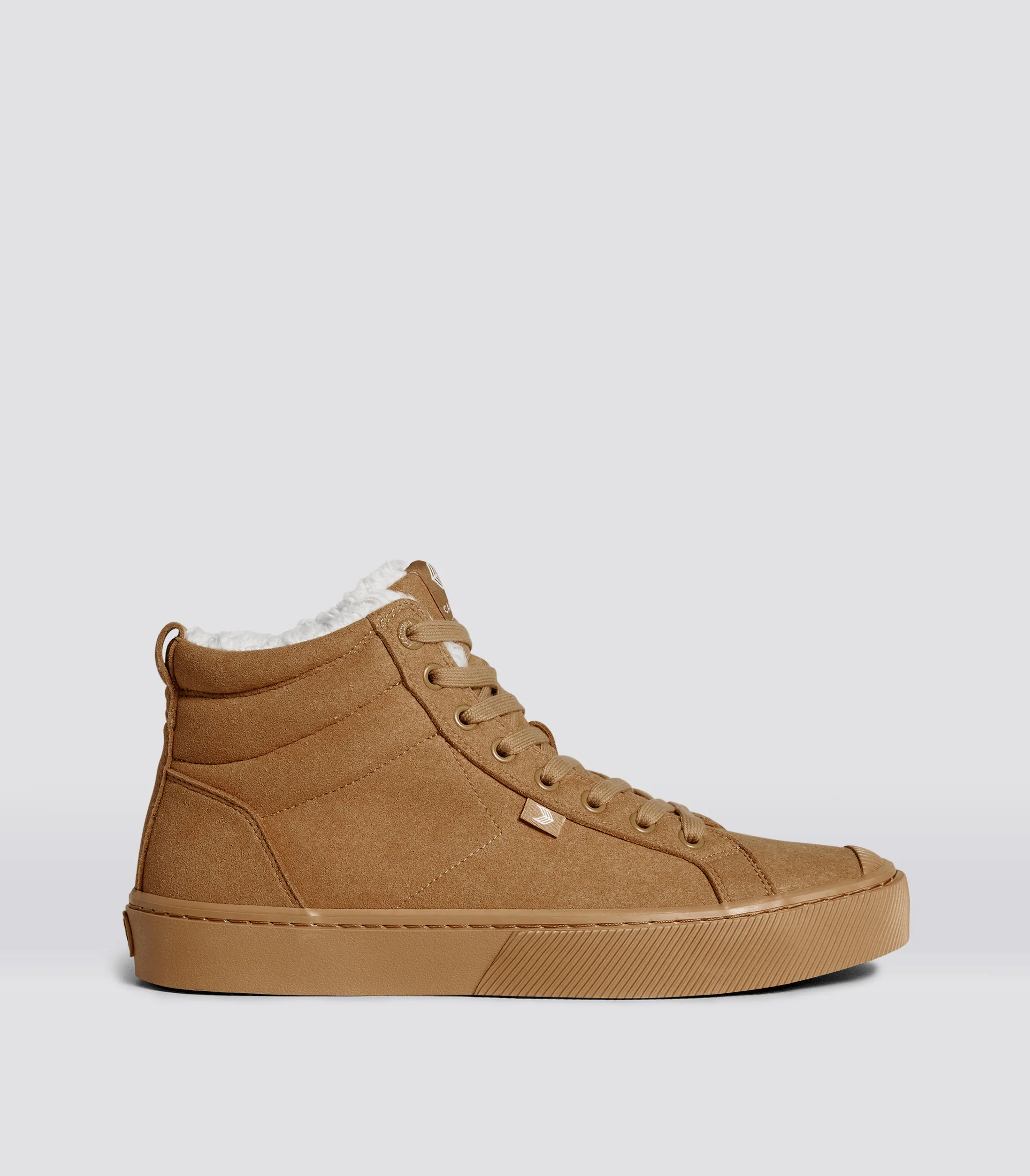 CARIUMA: Women's All Camel Suede Casual Sneaker Boots | OCA Therma