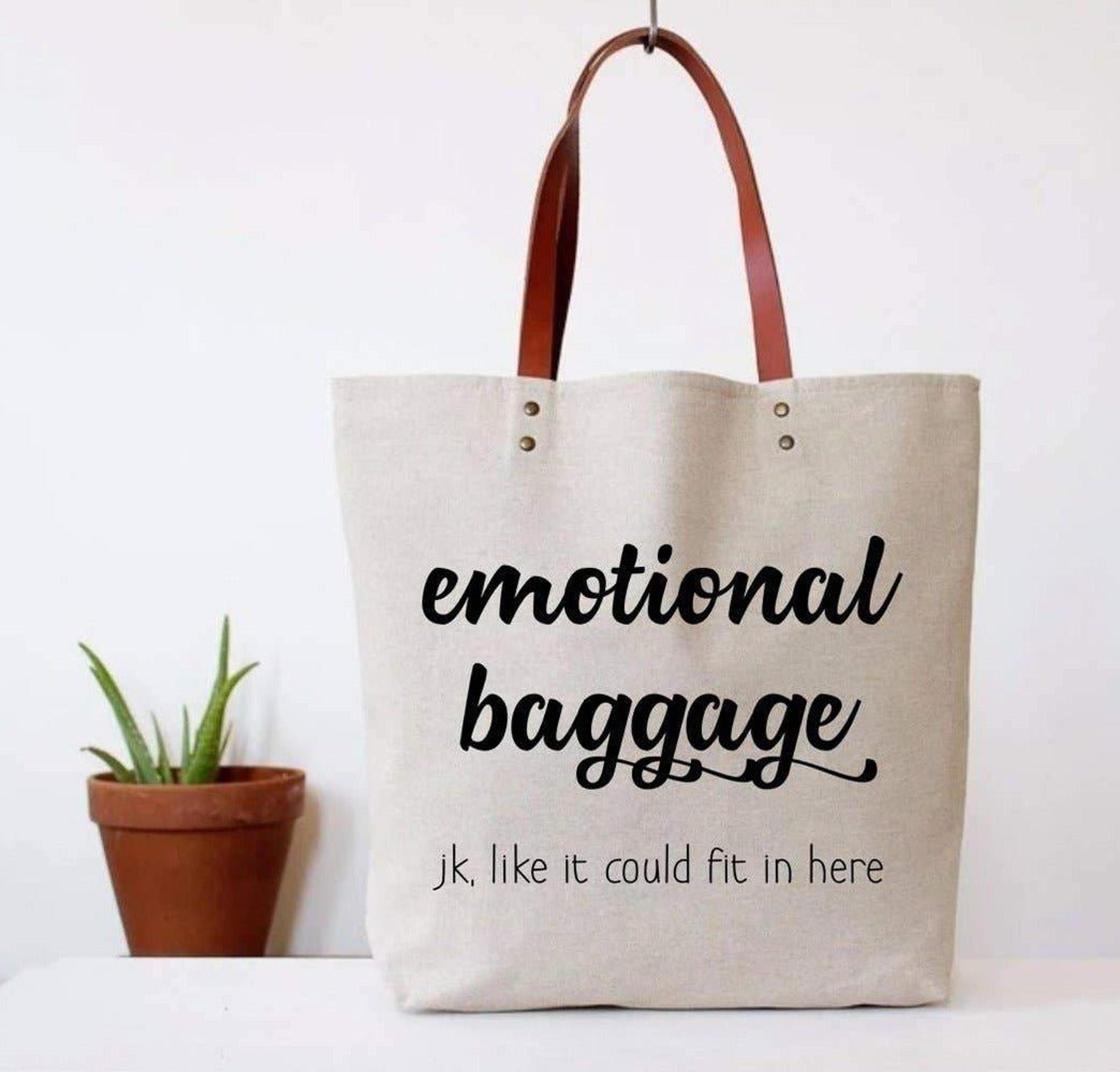 Emotional Baggage - JK, Like It Could Fit In Here Canvas Tote Bag | Ve – PANTASTIC