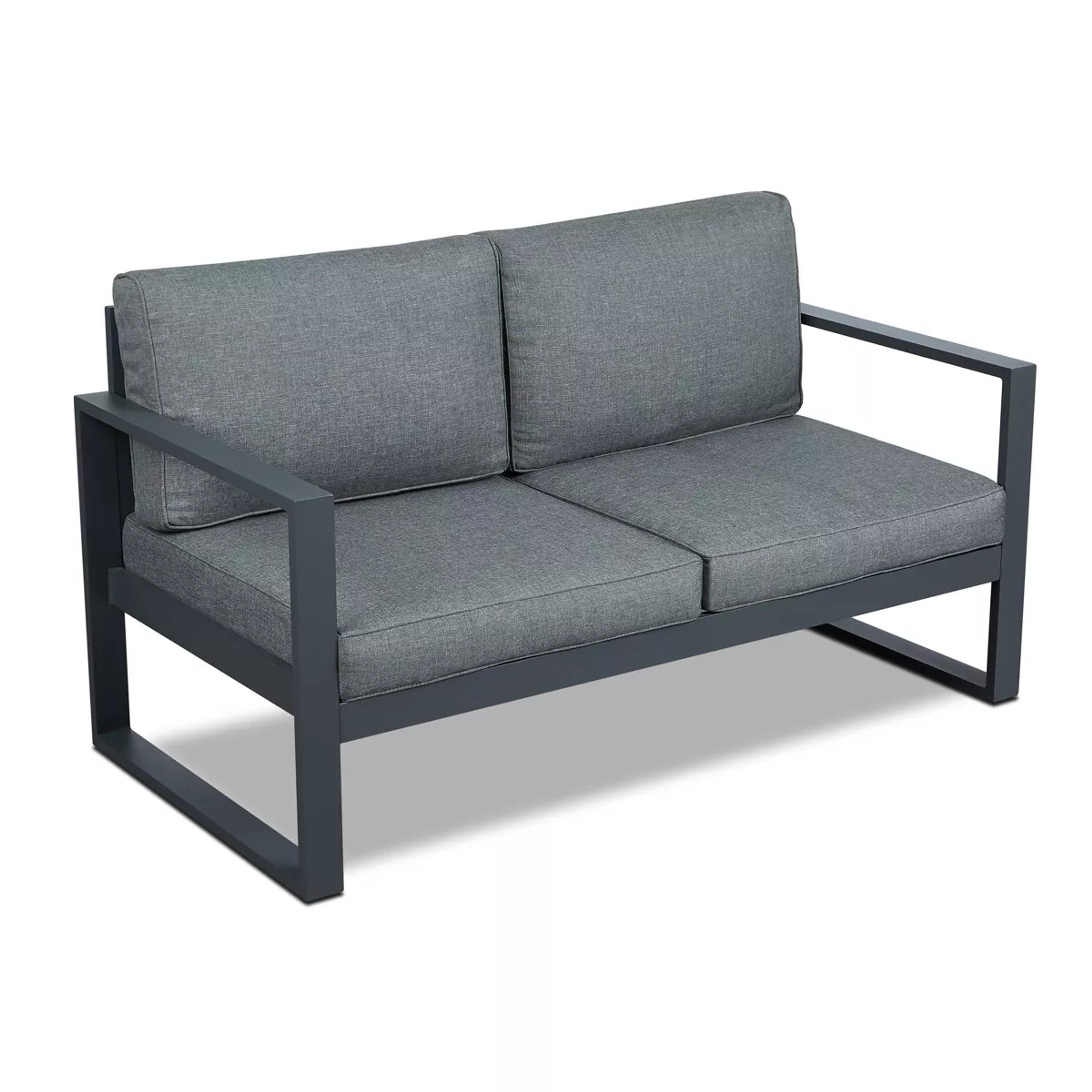 Baltic Patio Patio Loveseat Gray - Real Flame : Target