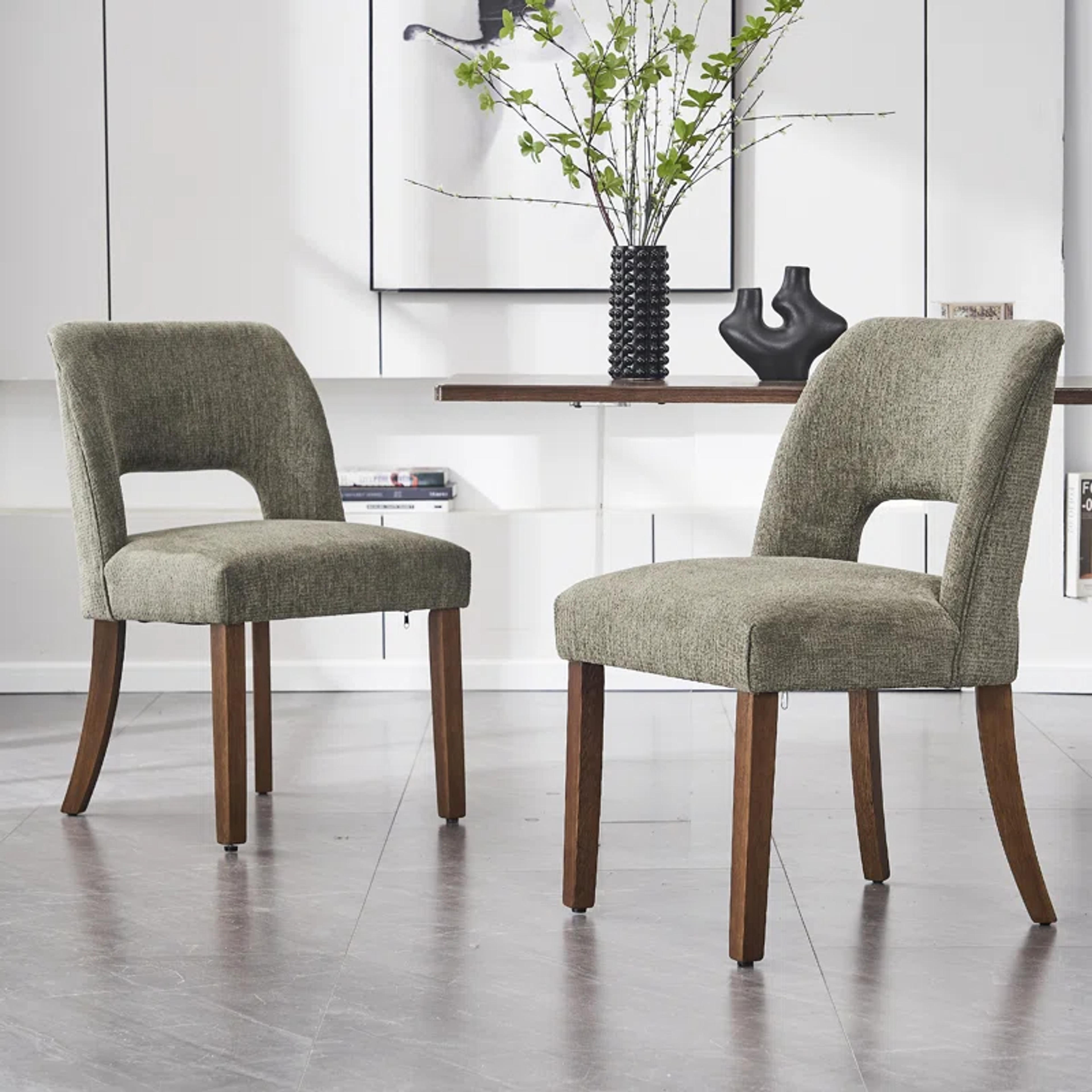 Winston Porter Nakenzie Upholstered Back Side Chair | Wayfair