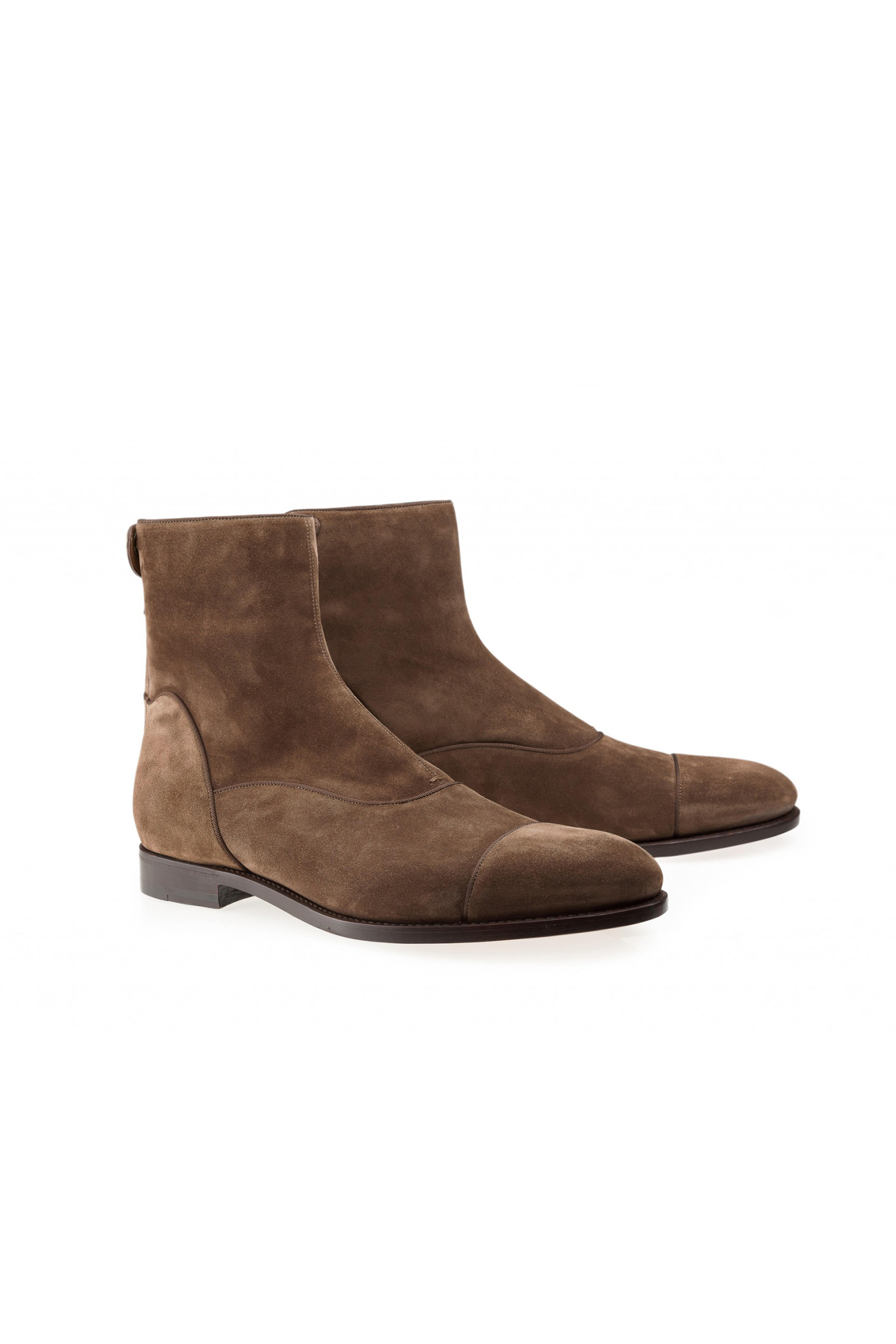 Ruskin Dark Brown Ankle Boots - Barbanera