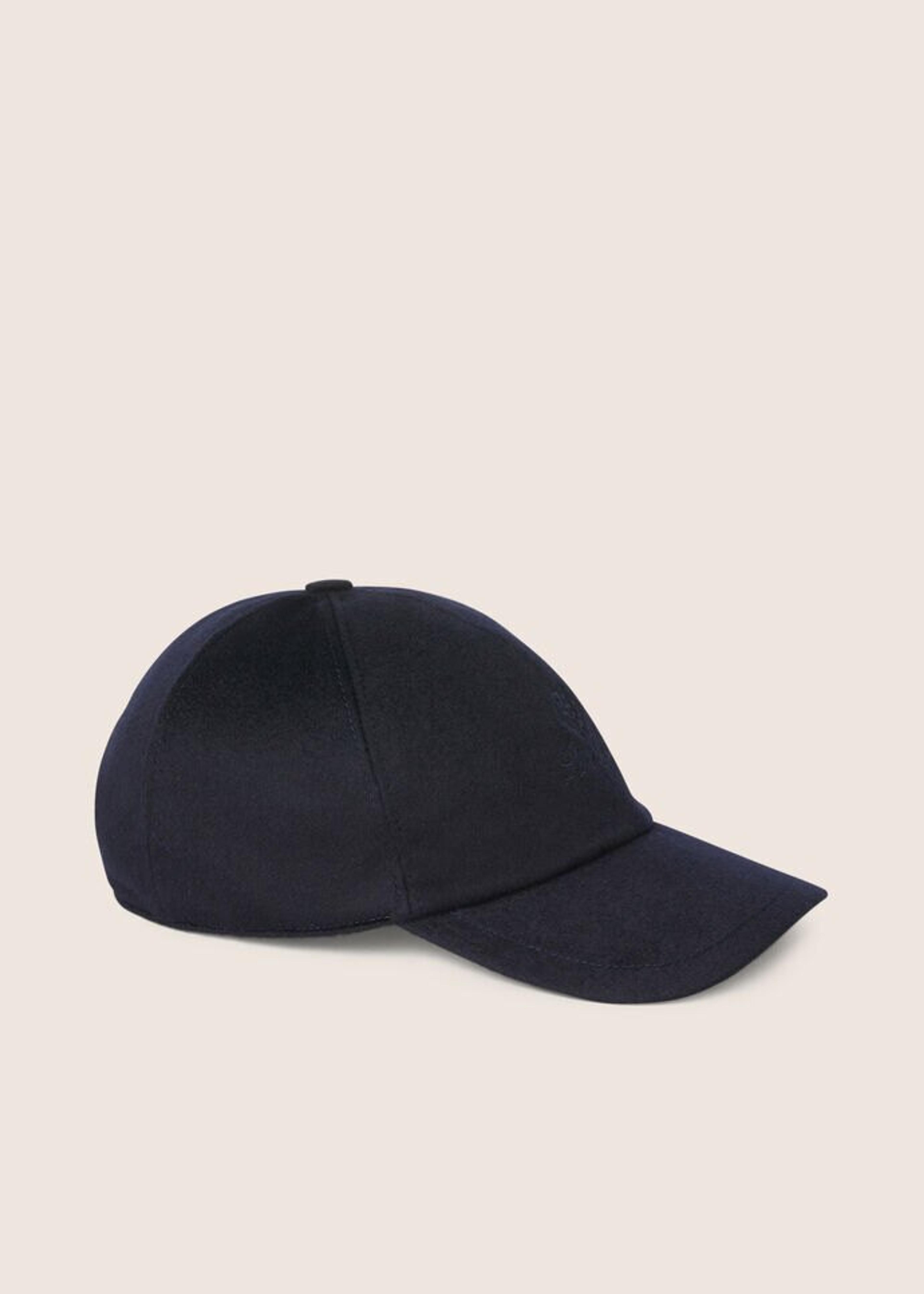 Baseball Cap in Cashmere - Storm System® Navy Blue | Loro Piana