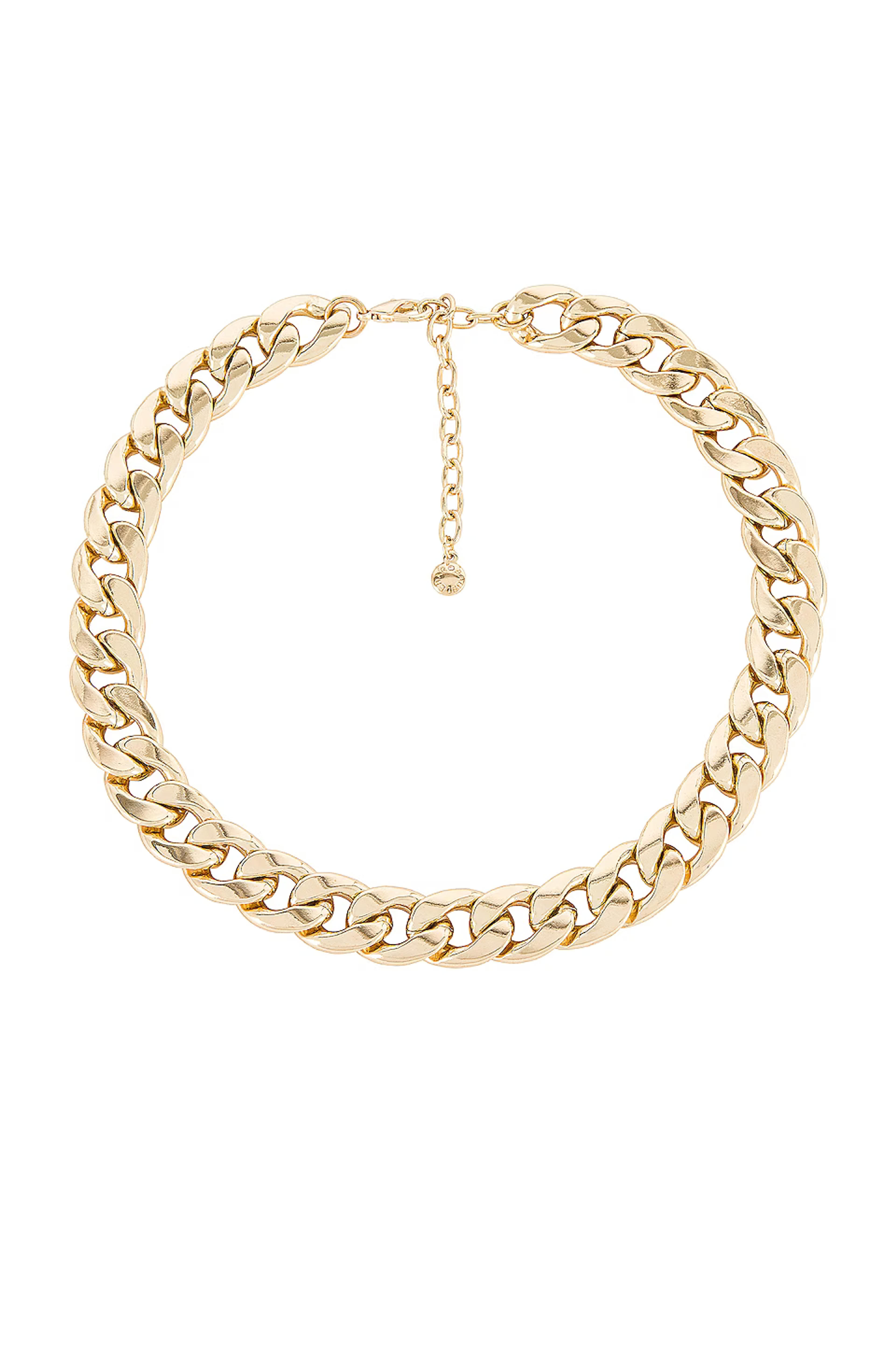 BaubleBar Michaela Curb Chain Necklace in Gold | REVOLVE