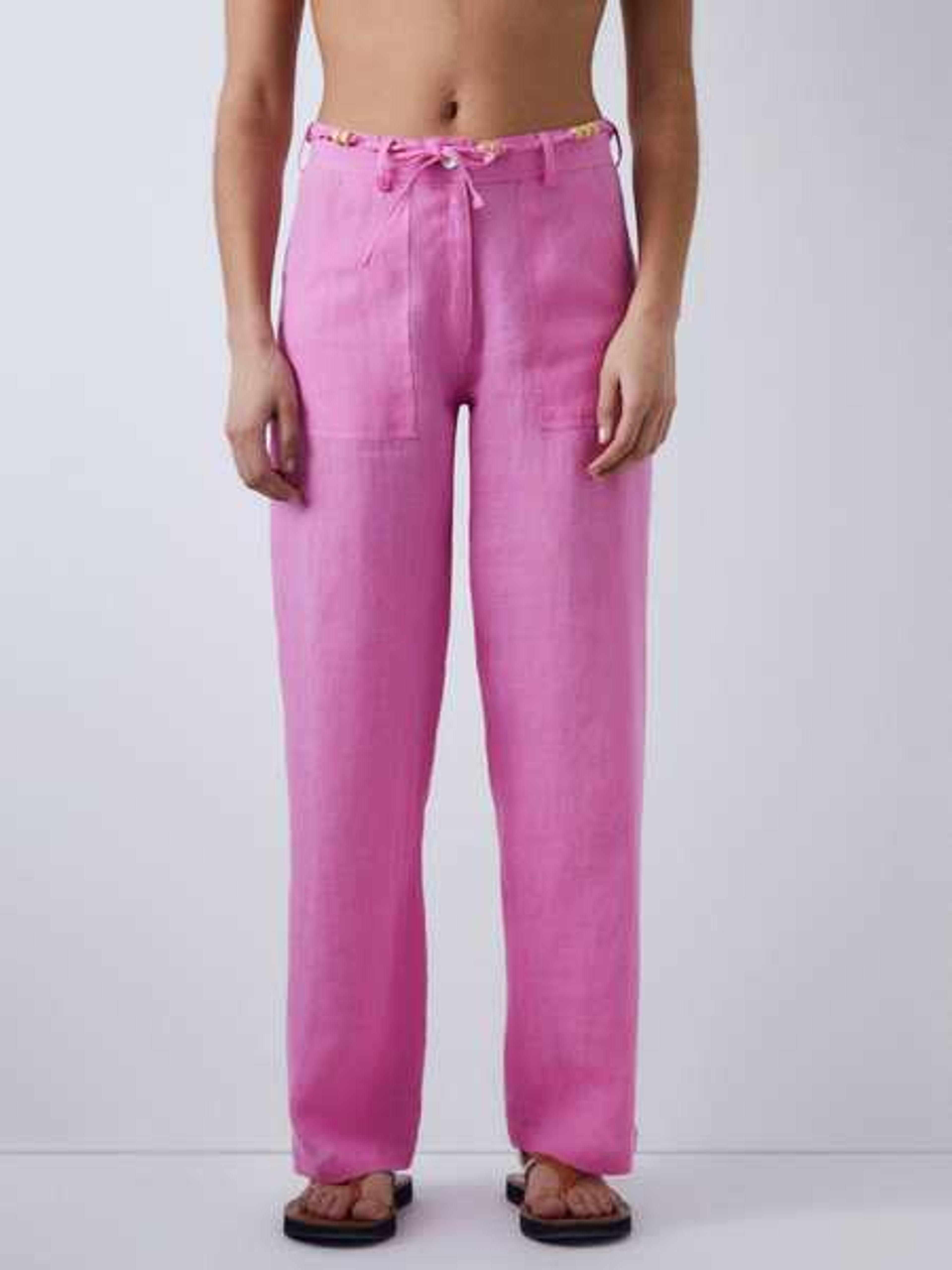 Gimaguas Valley Linen Trousers - Pink | Garmentory