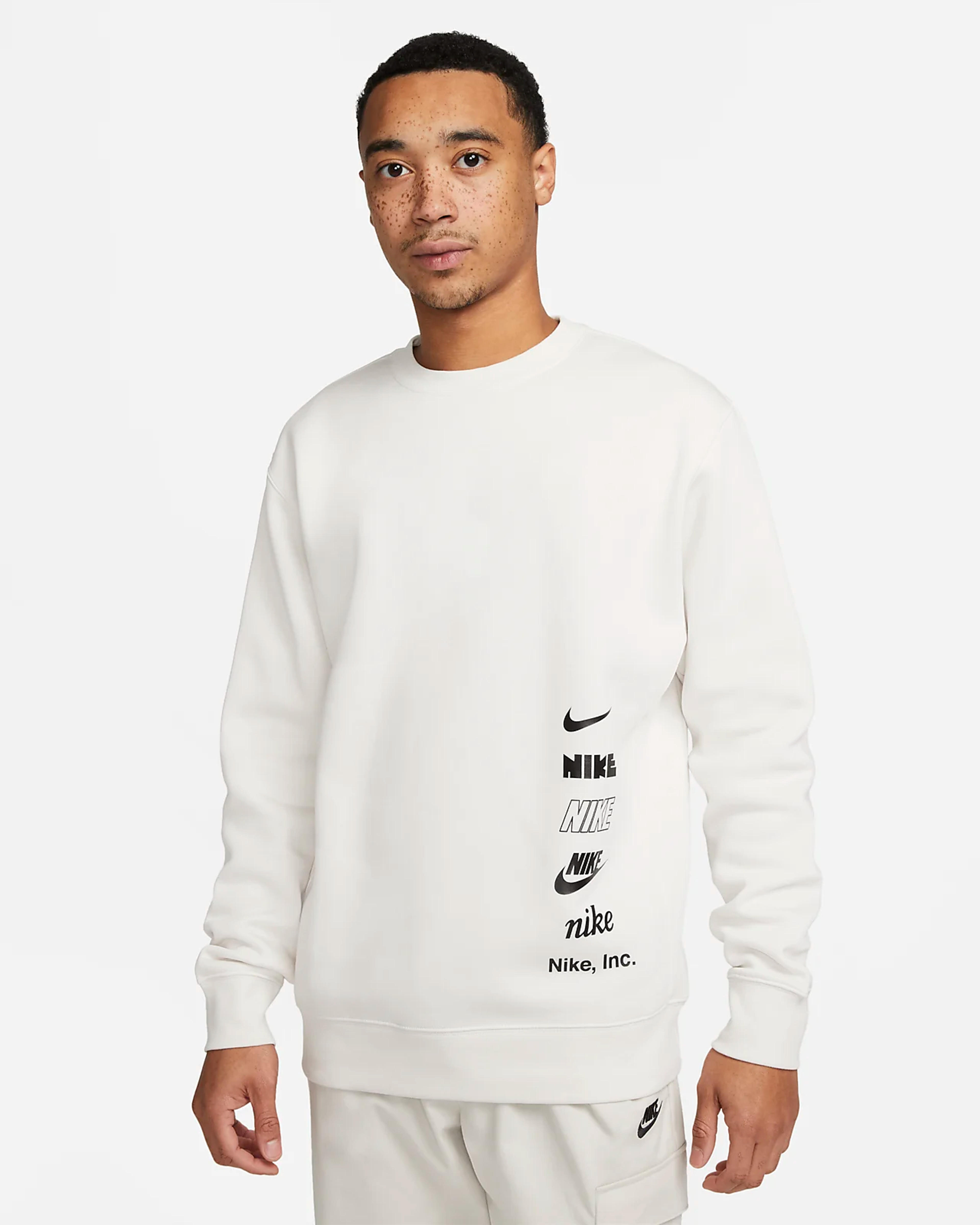 Nike Club Fleece+ Men's Brushed-Back Crew. Nike AU