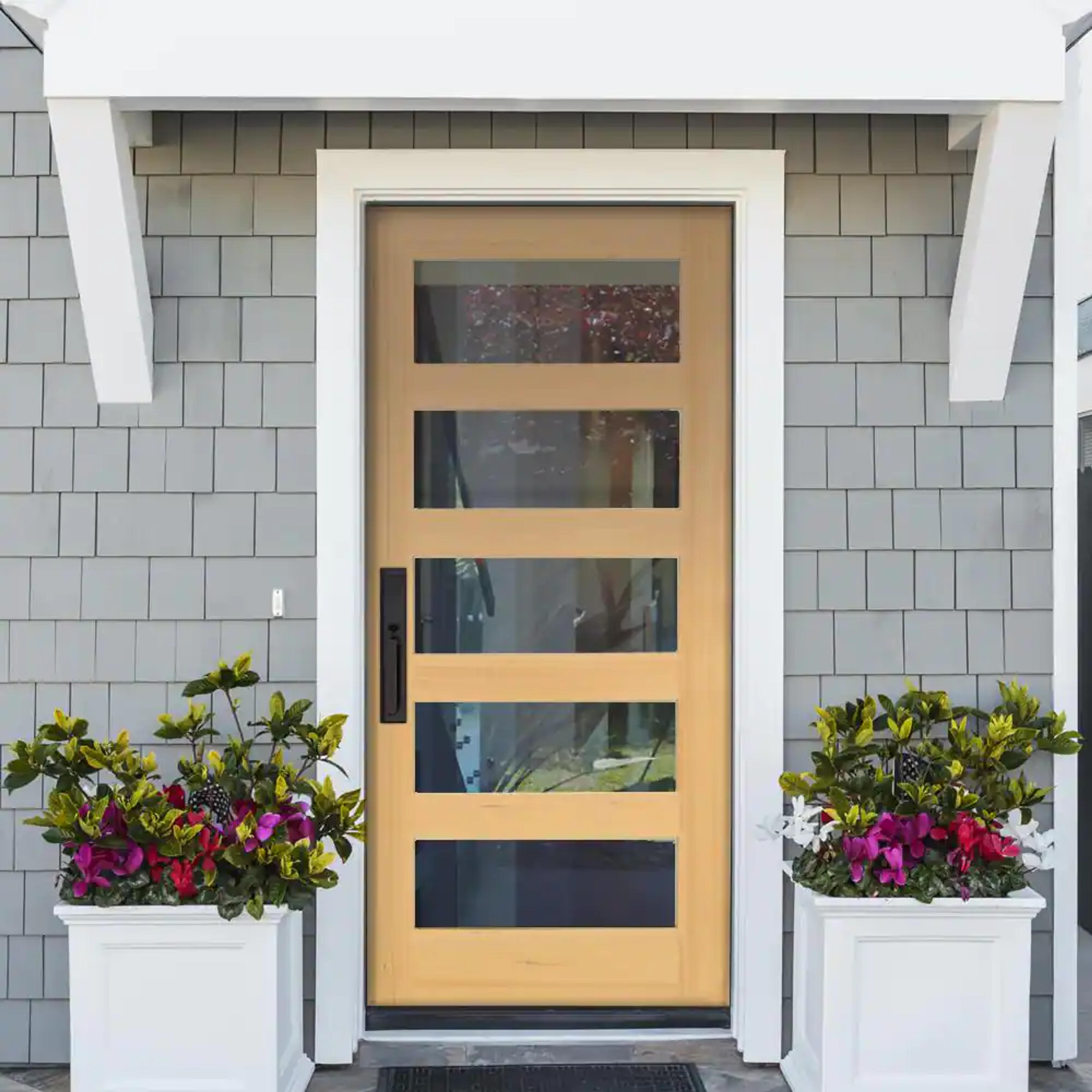 Krosswood Doors Modern Hemlock Wood Door Collection - The Home Depot