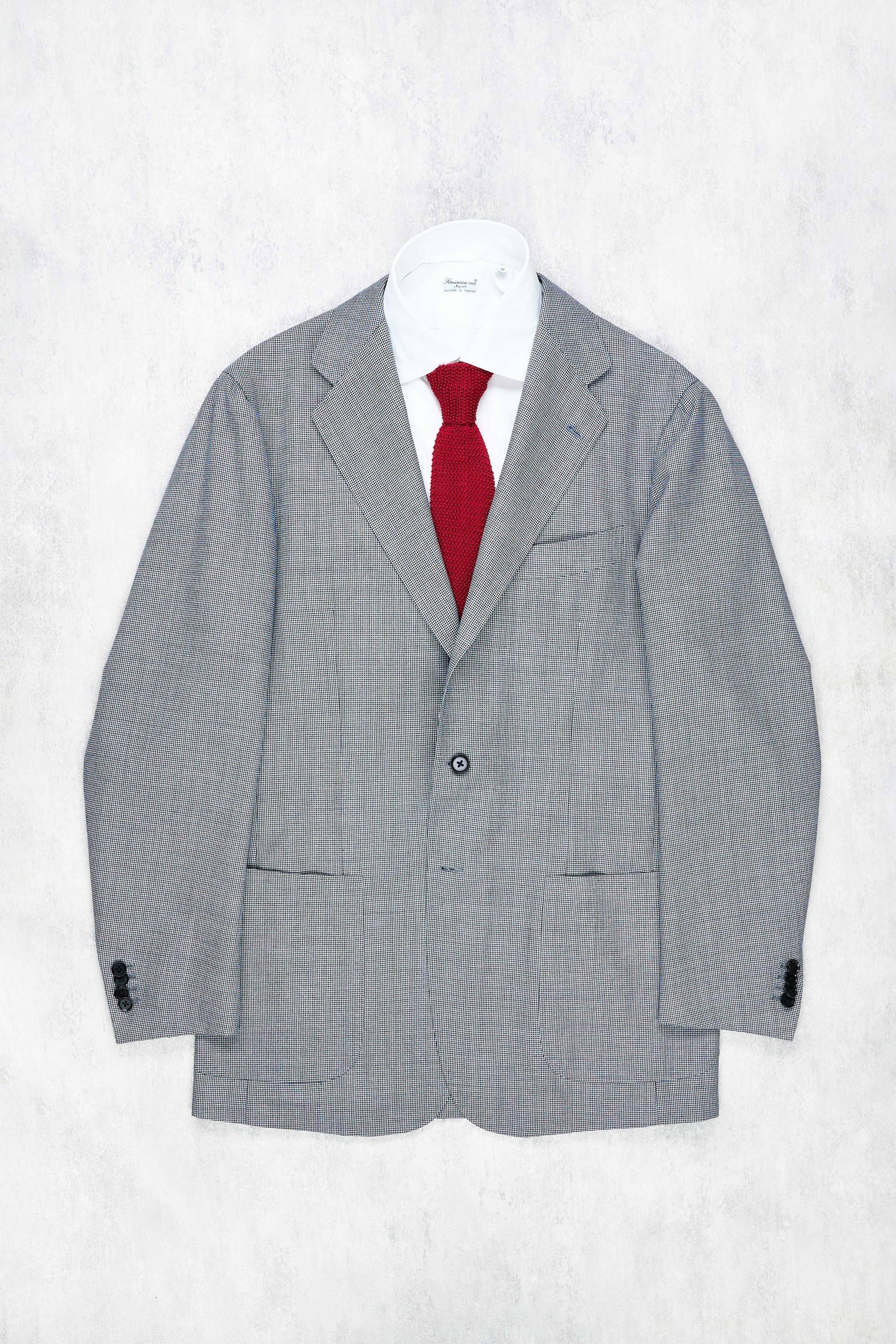 The Armoury by Ring Jacket Model 3 Navy/White Wool Puppytooth Sport Co – Drop 93