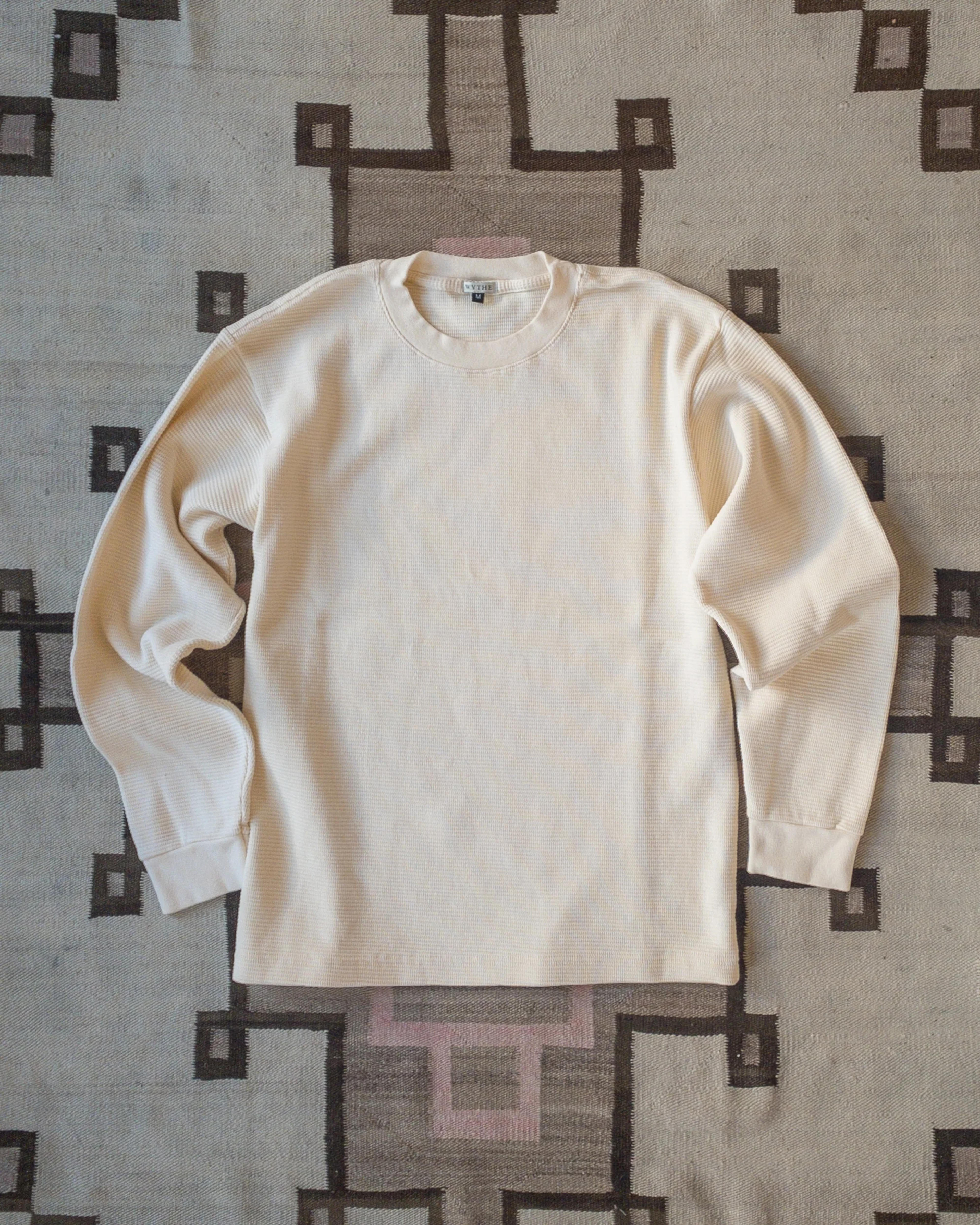 Cotton Longsleeve Thermal - Cream – Wythe New York