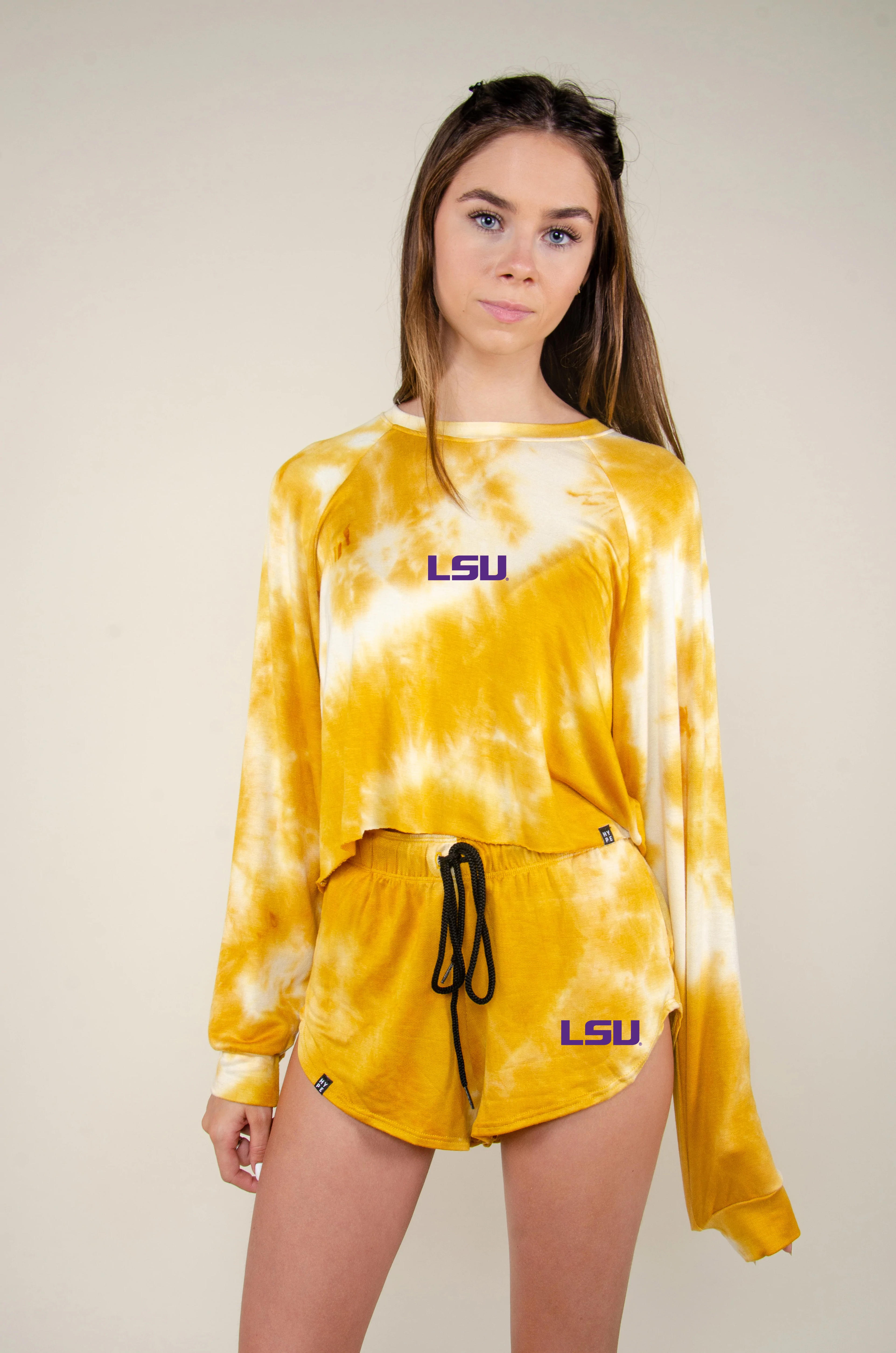 LSU | Custom Tie Dye Dreams Shorts | Hype & Vice Apparel