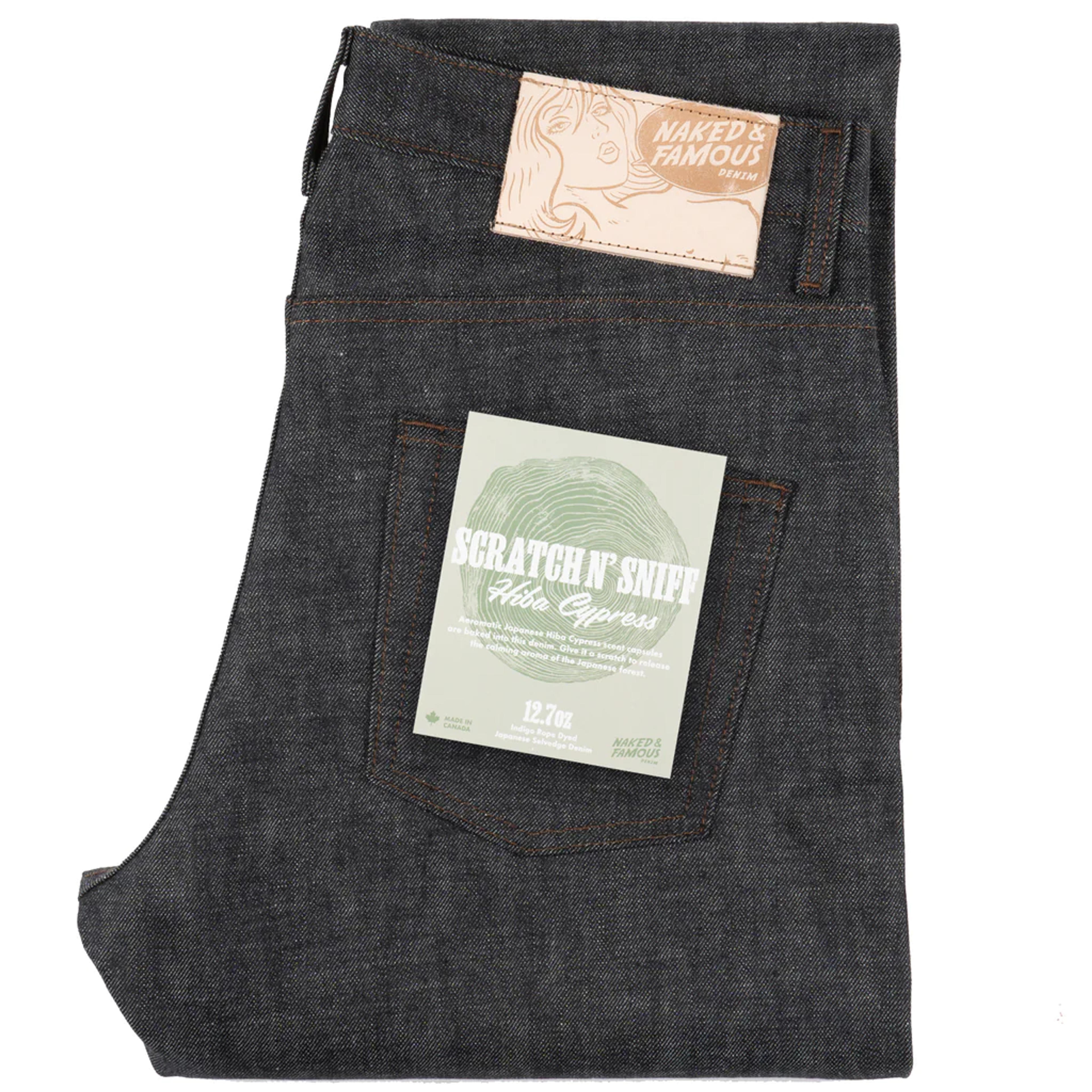 Easy Guy - Scratch-n-Sniff - Hiba Cypress | Naked & Famous Denim – Tate + Yoko