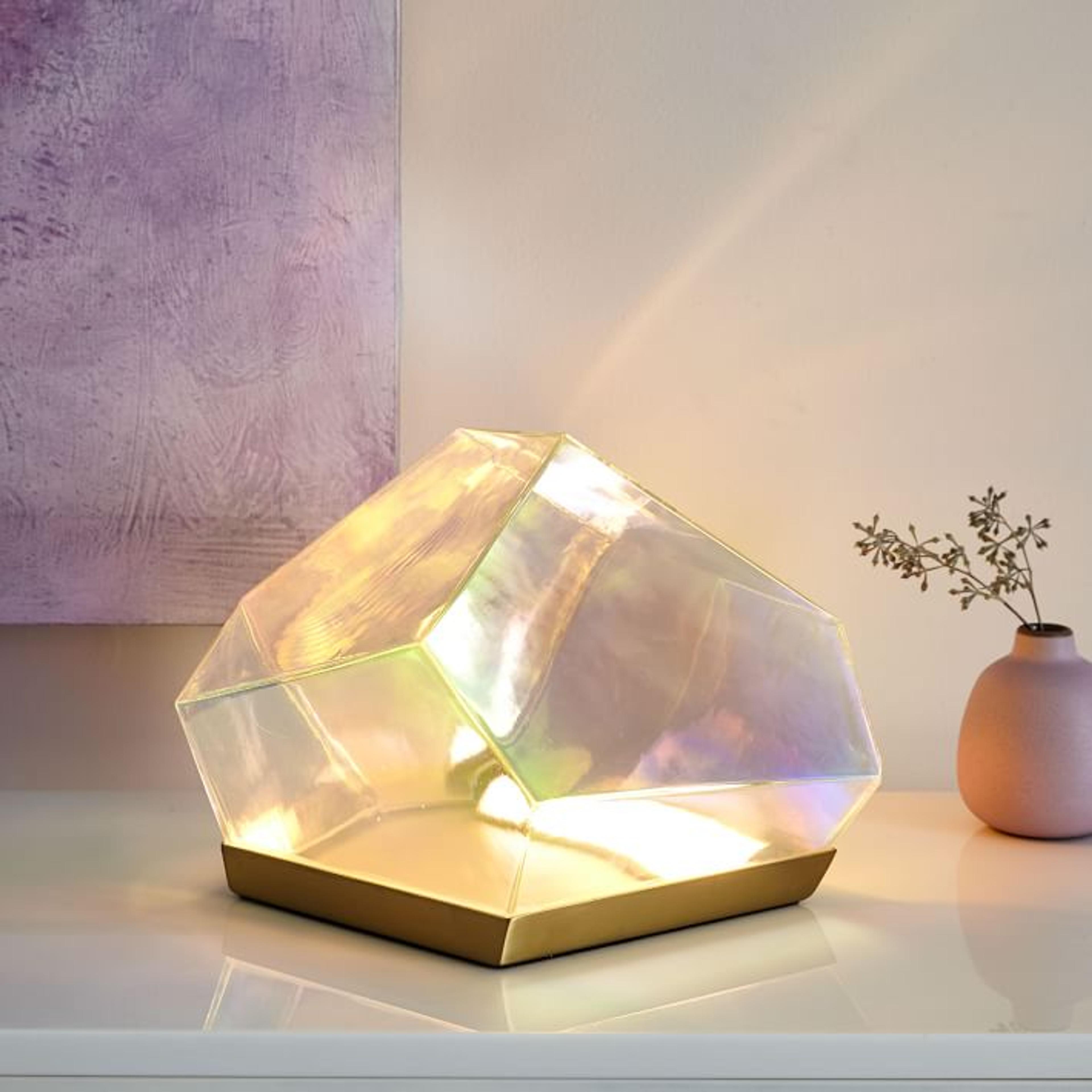 Glass Gem LED Table Lamp | Modern Lighting | West Elm