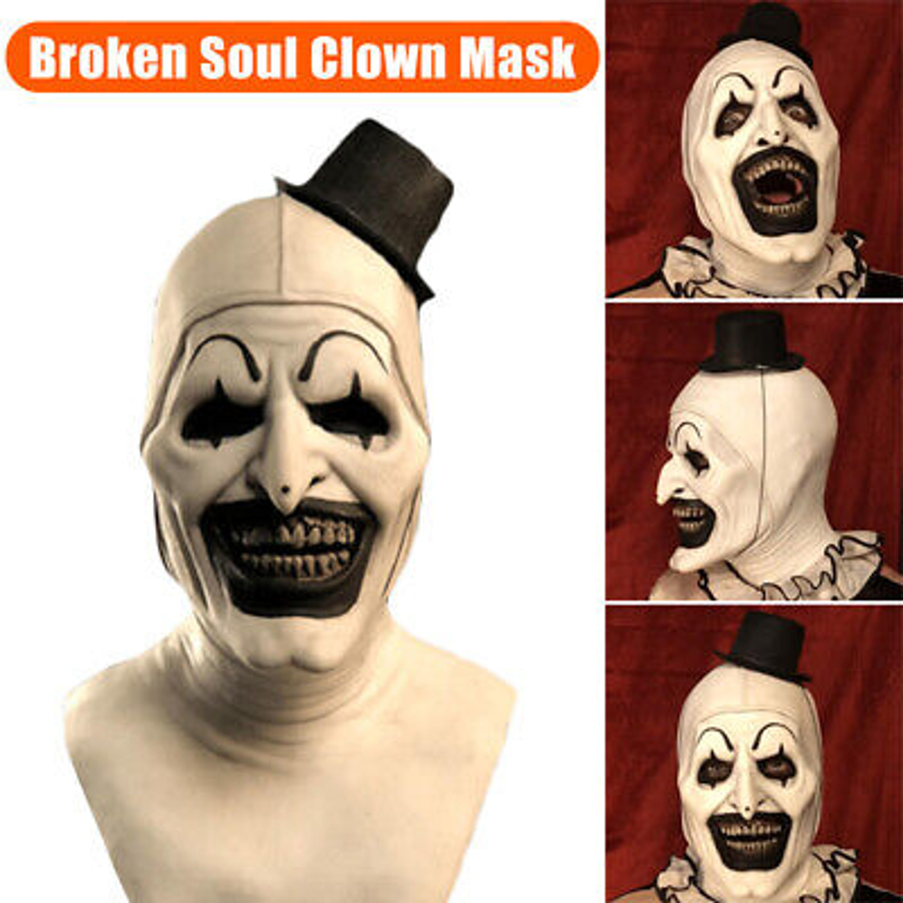 Horror Halloween Mask Clown Latex Mask Headgear Halloween Costum Props Cosplay | eBay