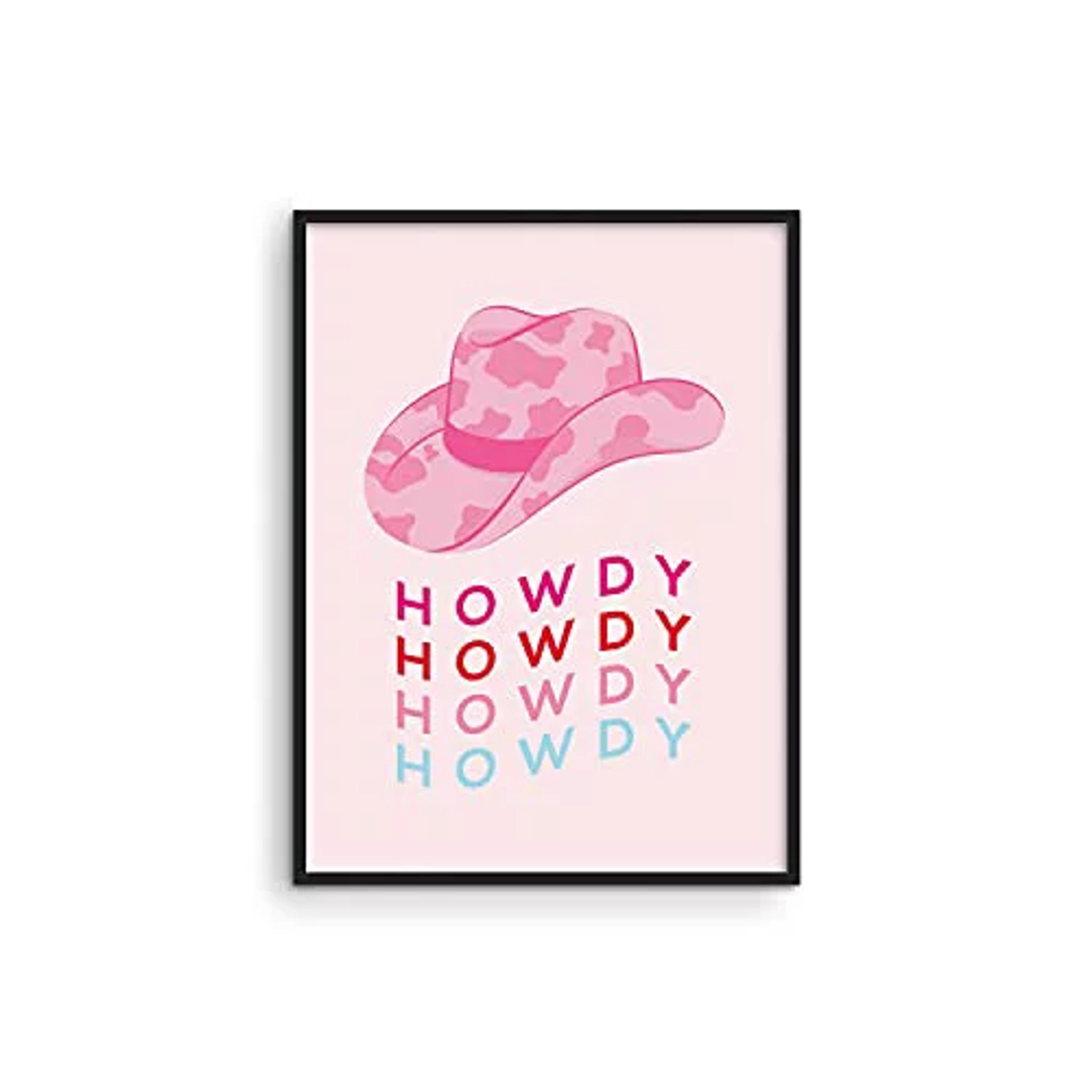 Haus and Hues Pink Posters Preppy Posters - Pink Posters for Room Aesthetic Preppy Paintings Dorm Wall Art for College 12" x 16" - Walmart.com