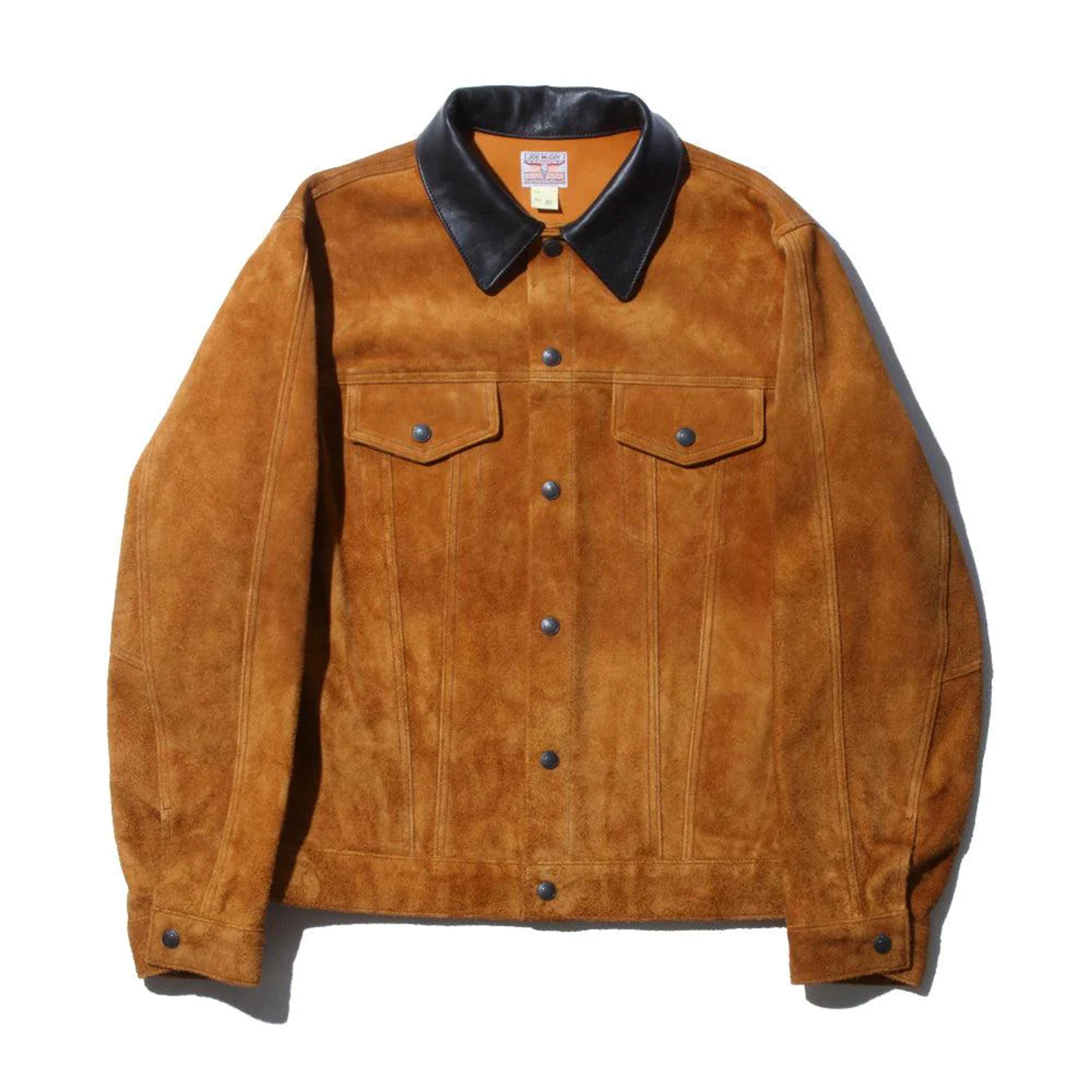 The Real McCoy's Rough Out Leather Western Jacket Raw Sienna – Clutch Cafe