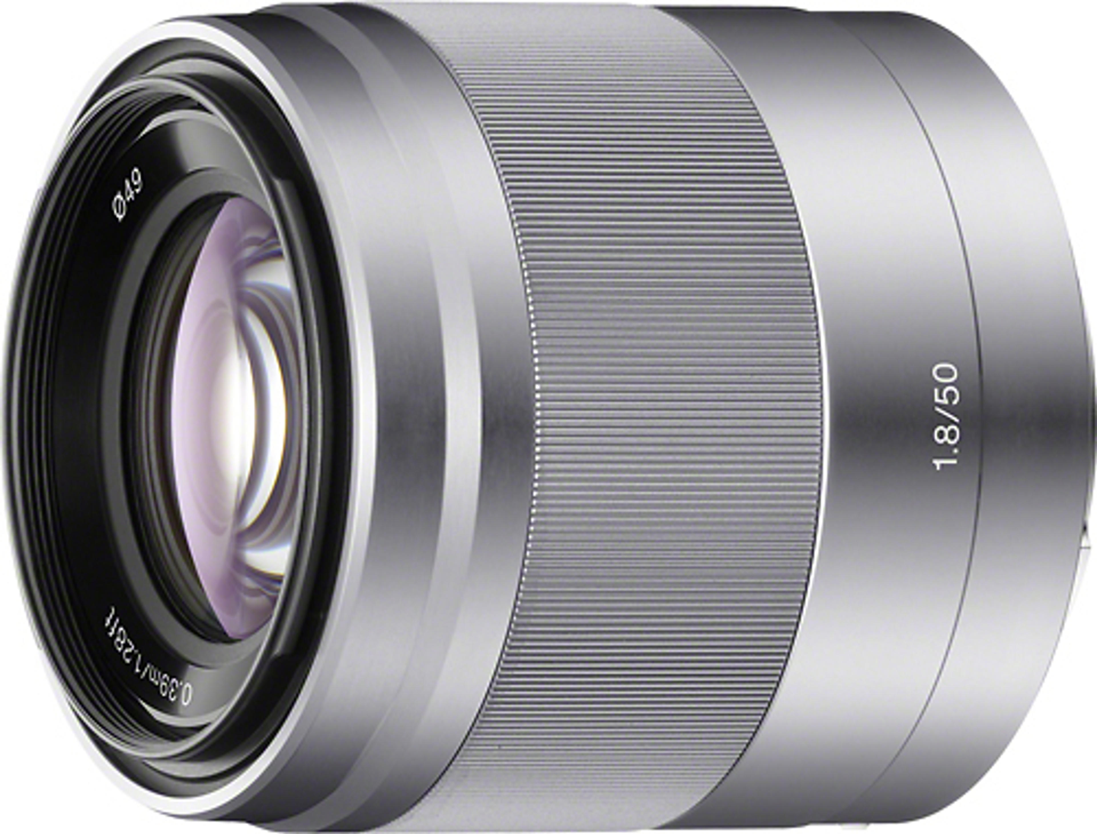 Sony - 50mm f/1.8 OSS Prime Lens for Select Alpha E-mount Cameras - Silver