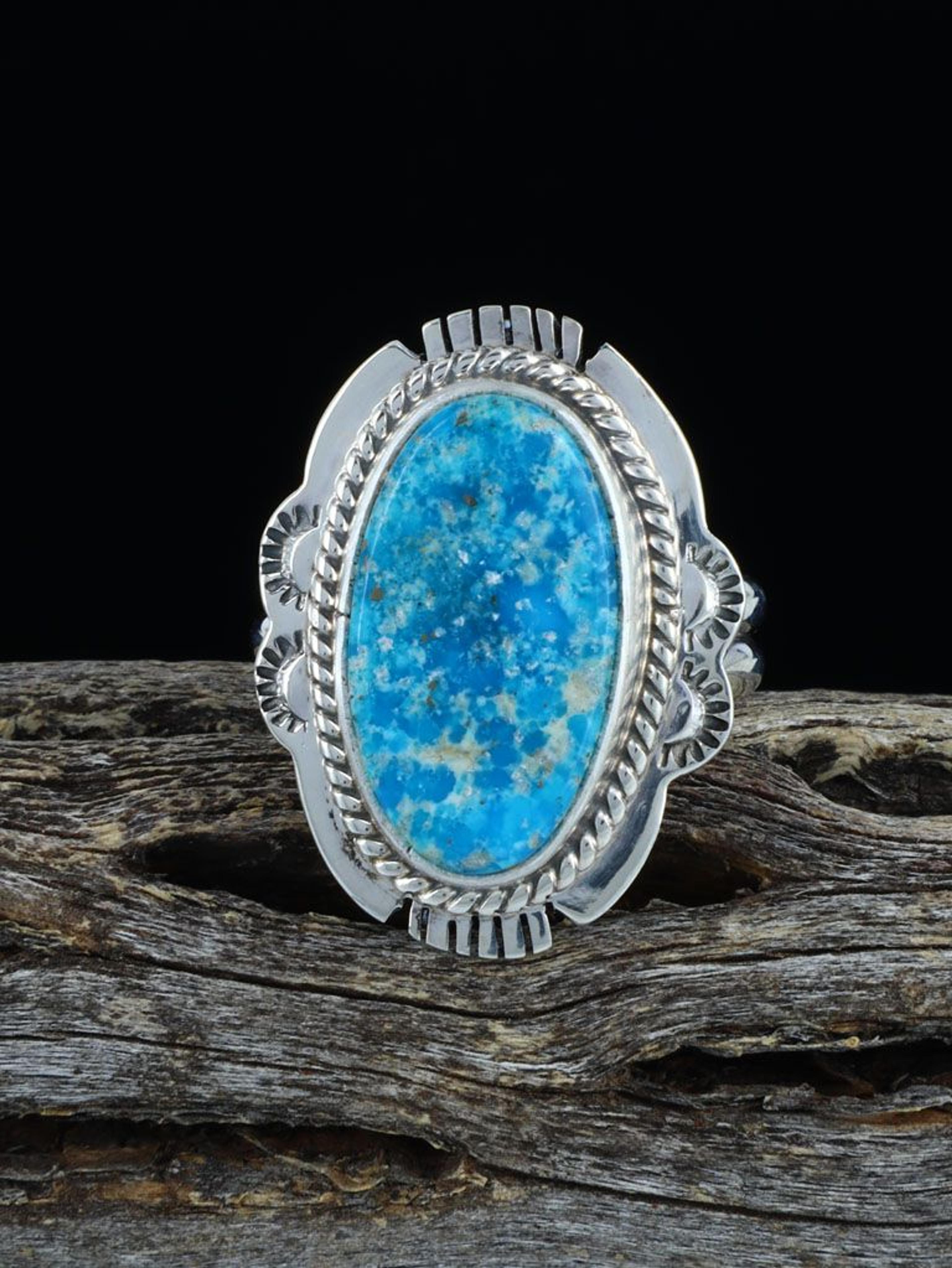 Kingman Turquoise Ring, Size 6 1/2 - PuebloDirect.com