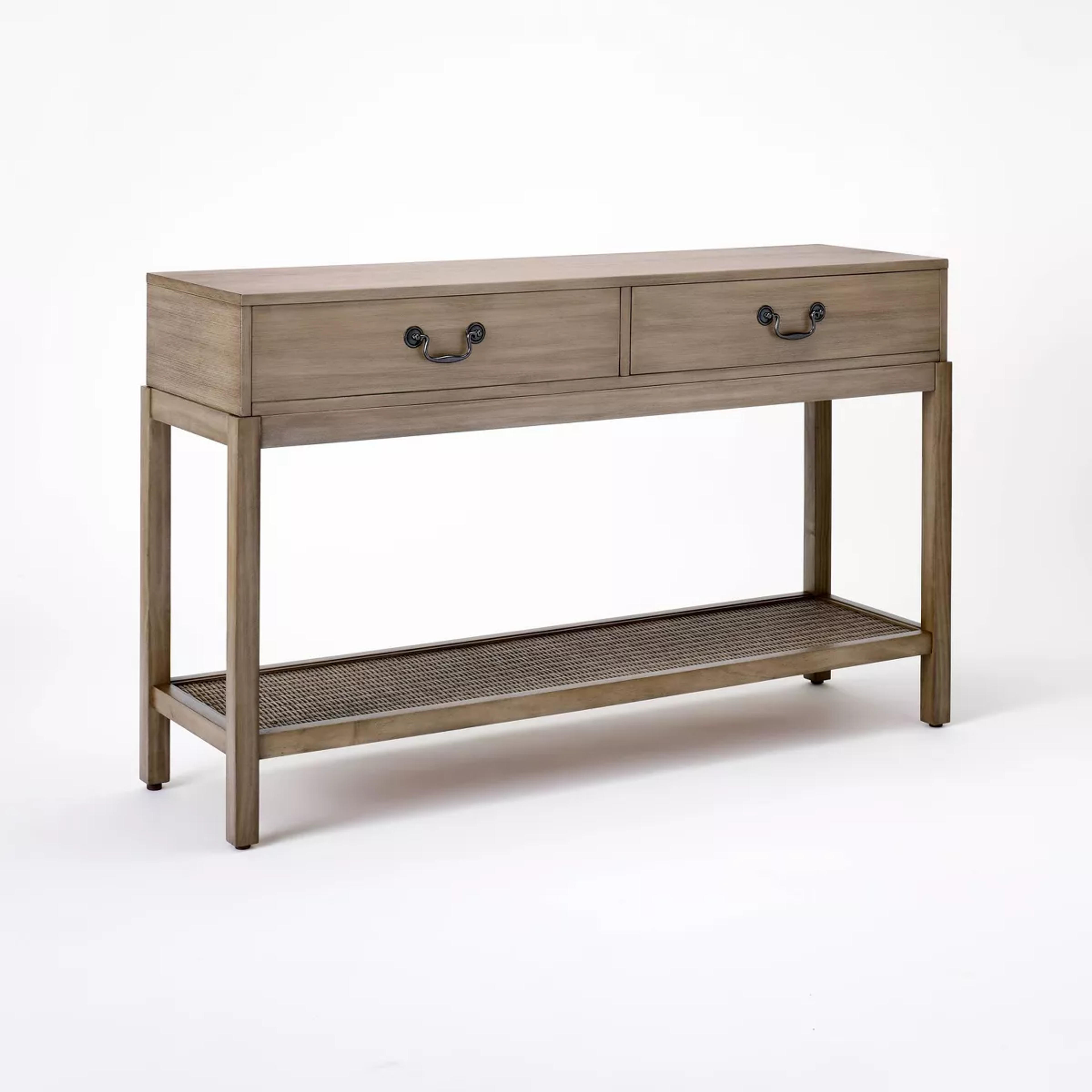 Brandeis Woven Console Table Brown - Threshold™ Designed With Studio Mcgee : Target