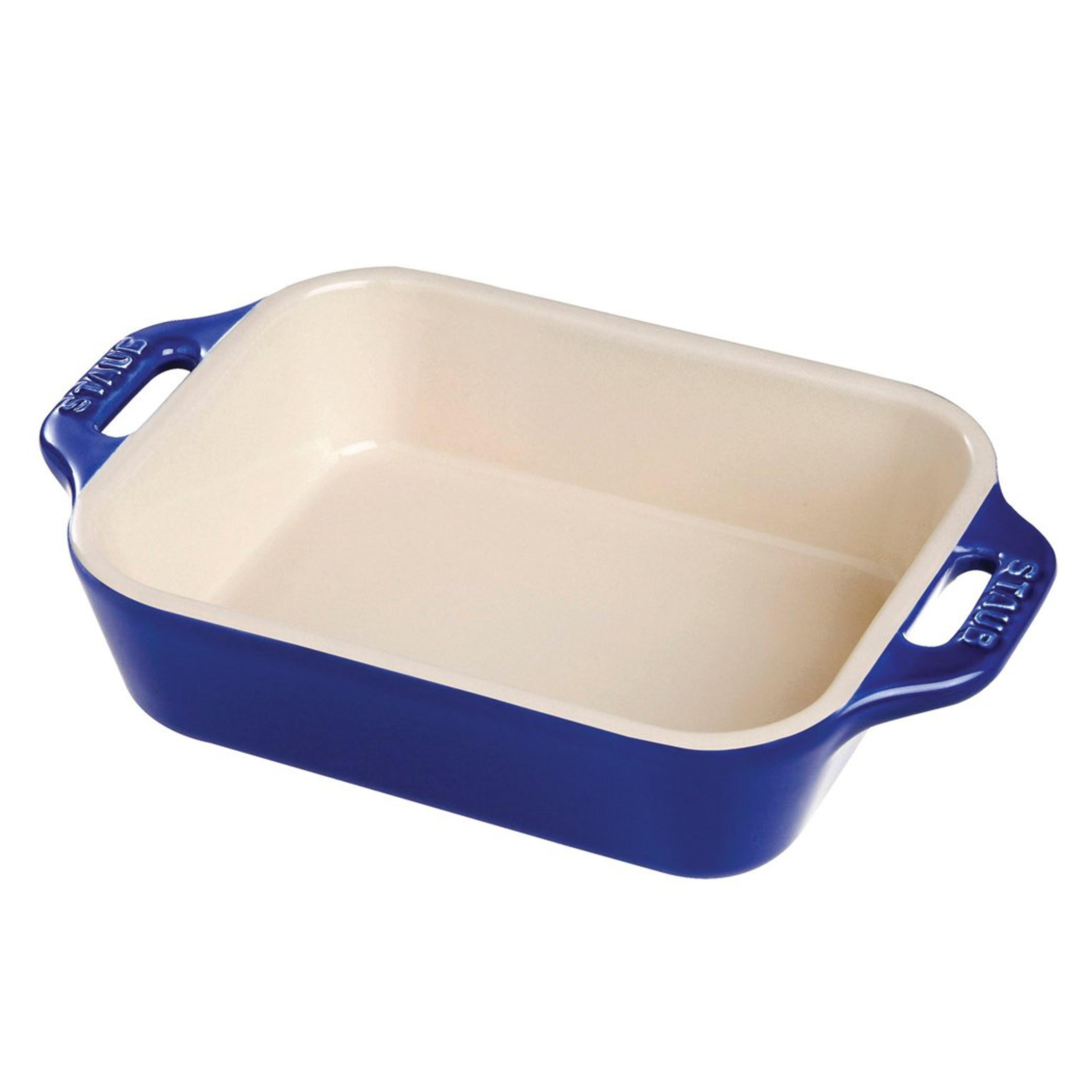 STAUB Ceramics Rectangular Baking Dish, 13x9-inch, Dark Blue 13x9-inch Dark Blue